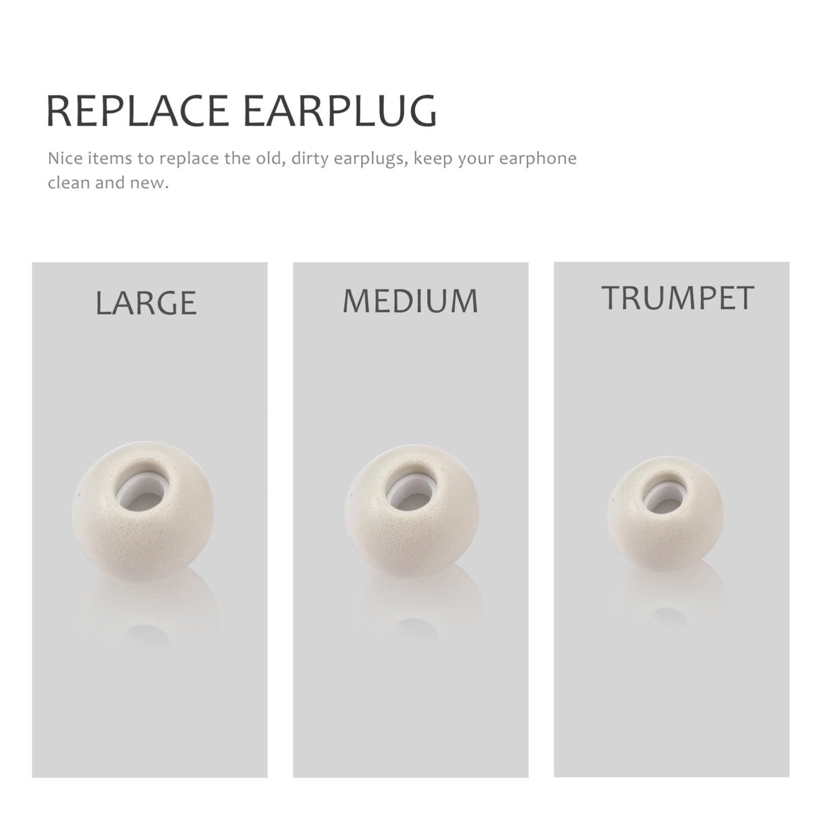 Premium Noise Cancelling Earbud Tips - Memory Foam & Silicone Replacement Ear Tips for Mikikit Earbuds | Comfortable Noise Isolation for Travel, Workouts & Office Use