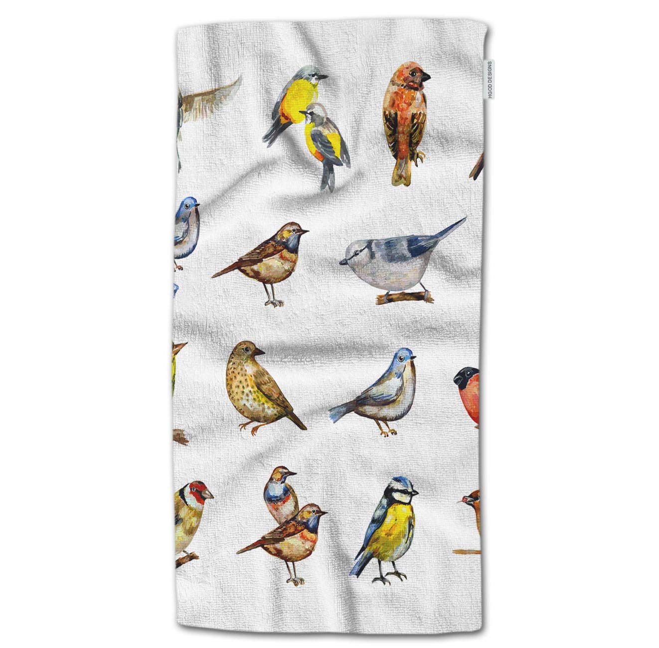 HGOD DESIGNS Watercolor Bird Hand Towel Set - 30