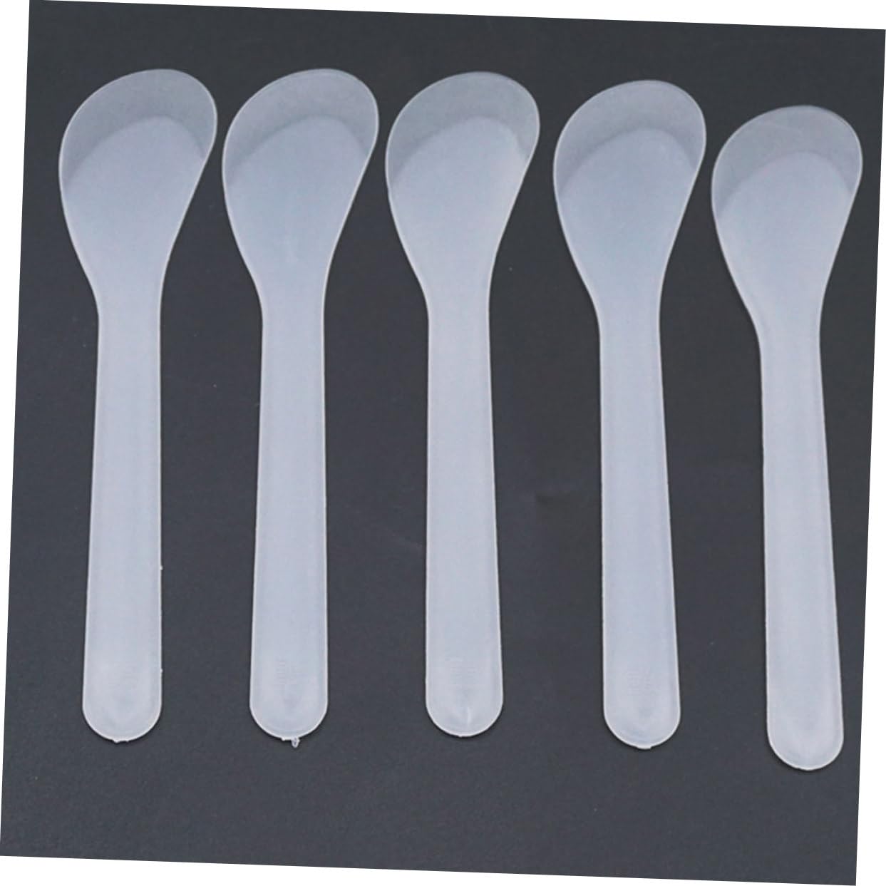 50pcs Mini Makeup Spatula Set - White Plastic Facial Mask Applicator for Skincare, Beauty & Cosmetic Application | Perfect for Creams, Serums & Sheet Masks at Home or Salon