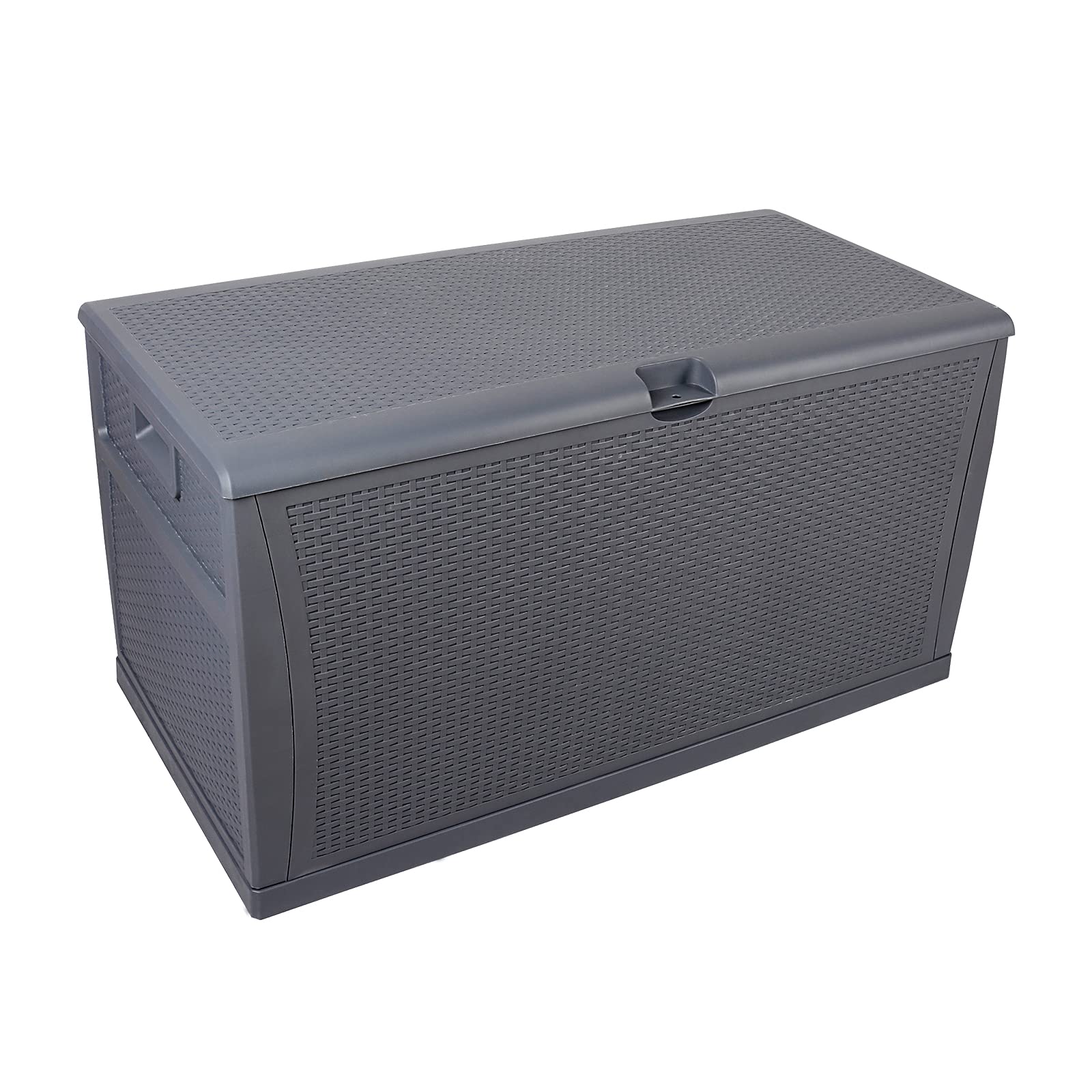 Ochine 120 Gallon Resin Outdoor Storage Deck Box - Weatherproof Patio Furniture for Backyard, Garden & Pool Storage - Organize Outdoor Pillows, Toys, Tools & More - Perfect for Deck, Patio, Poolside & Shed Organization