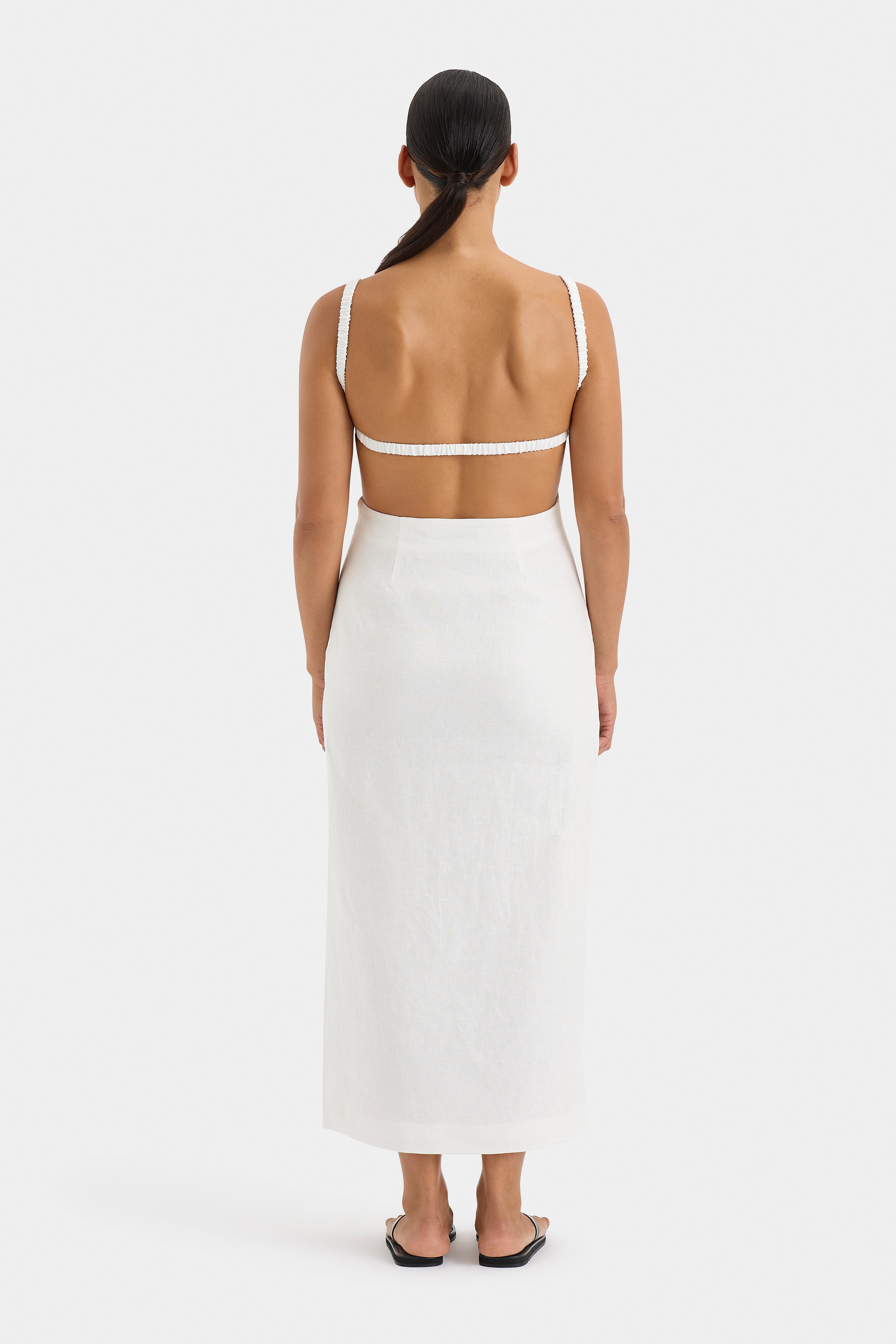 Primrose Ruched Midi Dress for Women - Flattering Bodycon Party & Cocktail Dress - Perfect for Weddings, Date Nights & Special Occasions