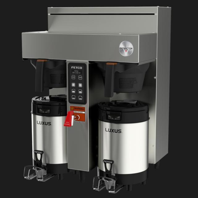 Fetco CBS 1132 V+ Twin Station Commercial Coffee Brewer - 2x2.3 kW, 200-240V (Model E113252) - Perfect for Restaurants, Cafes & Offices
