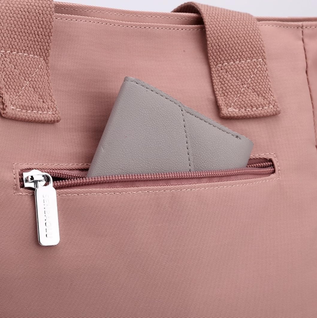 Stylish Waterproof Canvas Tote Bag for Women & Men - Lightweight Crossbody Shoulder Bag with Multiple Pockets - Large Durable Messenger Bag for Work, Travel, Shopping & Daily Use