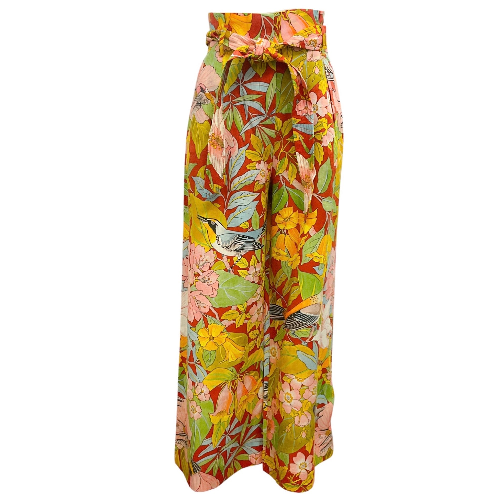 Stylish Cara Cara Red Multi Newberry Tropic Clay Palmer Pants - Comfortable & Trendy Women's Casual Pants for Everyday Wear, Outdoor Activities & Fashion Outfits