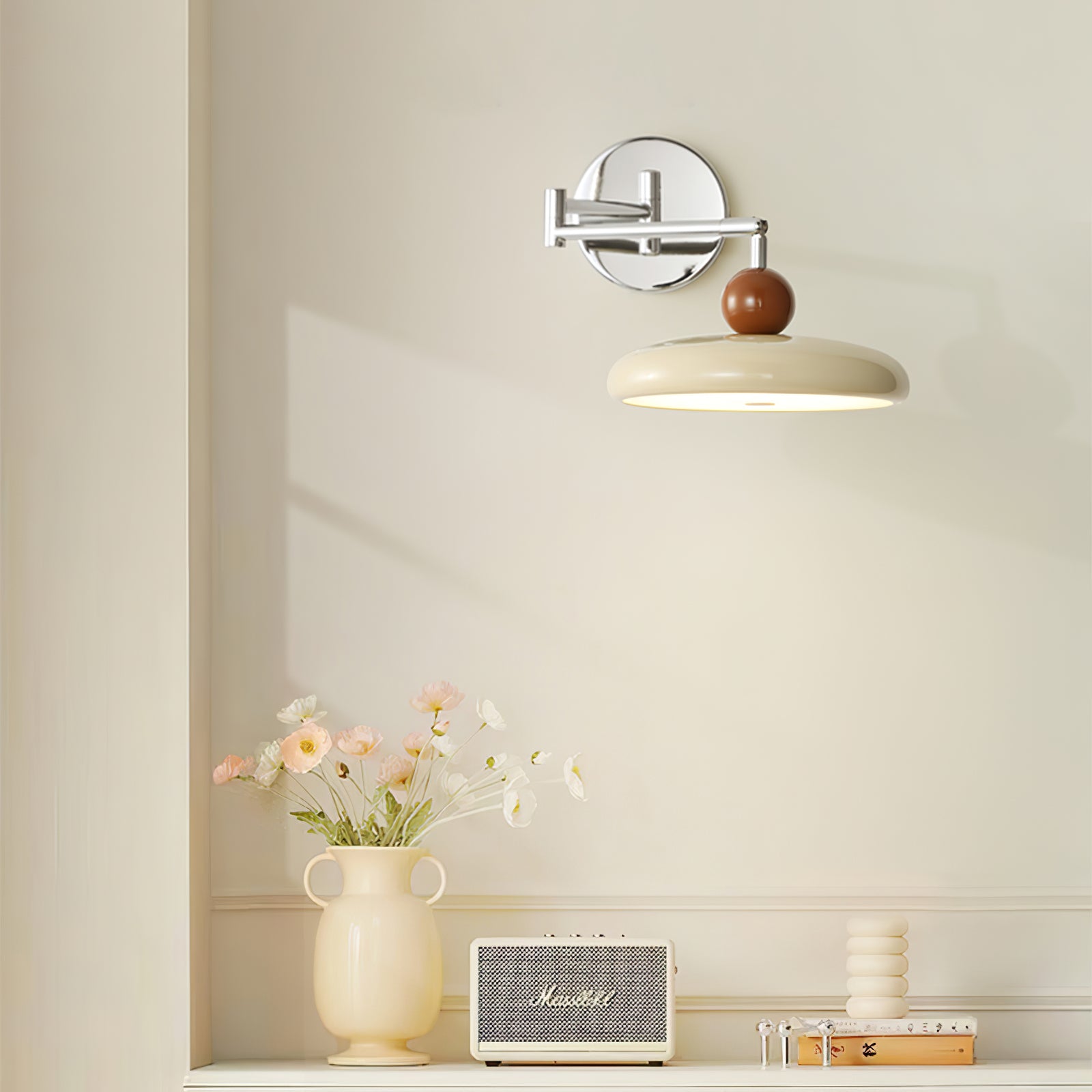 Lola Plug-in Wall Lamp - Modern USB Night Light for Bedroom, Nursery, Hallway - Dimmable LED Sconce with Touch Control & Energy Saving Design