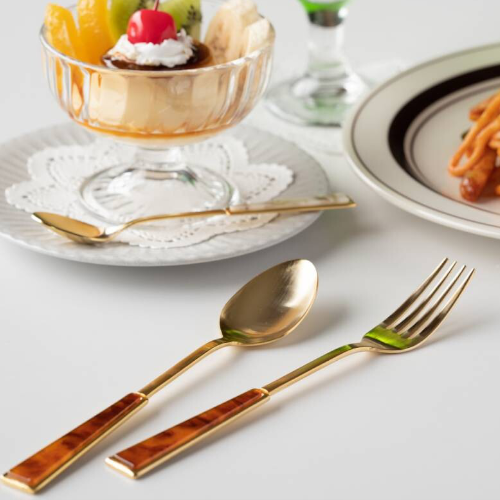 Tsubame Sanjo Gold Dinner Fork Set - 3 Elegant Color Options | Premium Japanese Stainless Steel Cutlery | Perfect for Fine Dining, Wedding Gifts & Home Entertaining