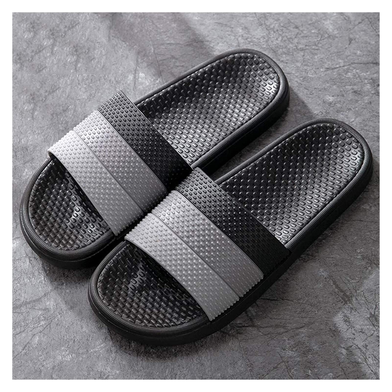 Non-Slip PVC Shower Sandals for Women & Men - Lightweight Bath Slippers with Massage Nubs, Quick-Dry Pool Shoes for Bathroom, Beach, Gym, and Spa Use
