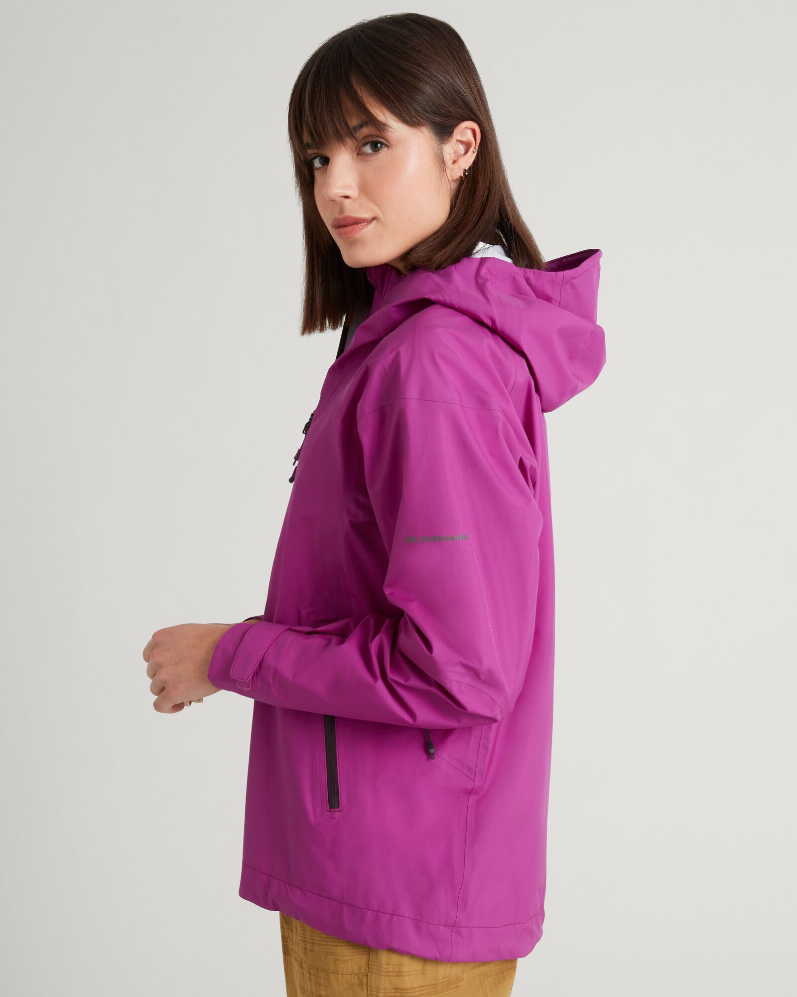 STORM Chaser 3 Layer Waterproof Windproof Women's Rain Jacket - Lightweight Outdoor Hiking Raincoat for Women - Perfect for Camping, Travel & Everyday Use