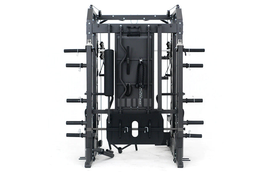 Warrior 701 All-in-One Power Rack with Smith Machine & Cable Crossover - Multi-Functional Home Gym Equipment for Strength Training & Fitness - Perfect for Home Workouts & Garage Gyms (Summer Sale)