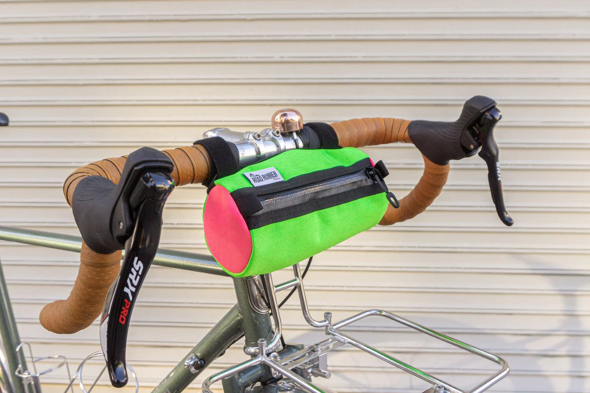 Road Runner Burrito Bike Handlebar Bag - Waterproof Cycling Storage for Commuting, Touring & Adventure Rides