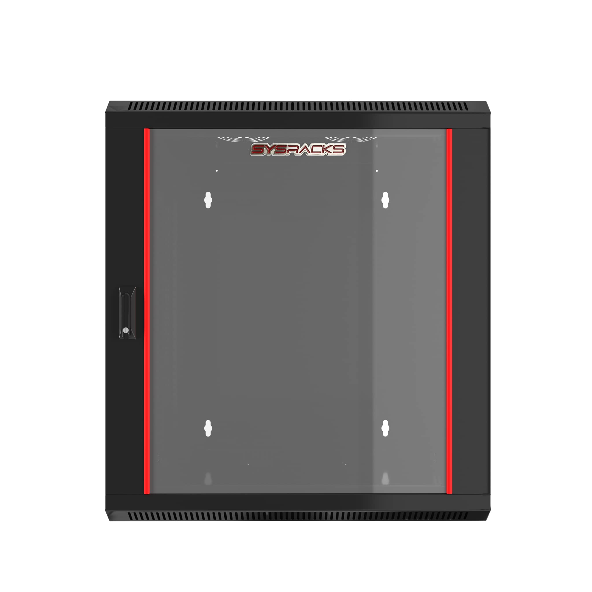 12U Wall Mount Server Rack Cabinet - 18-Inch Depth Network & AV Equipment Enclosure with Locking Doors for Security - Perfect for Data Centers, Home Theaters, and Office Network Setups