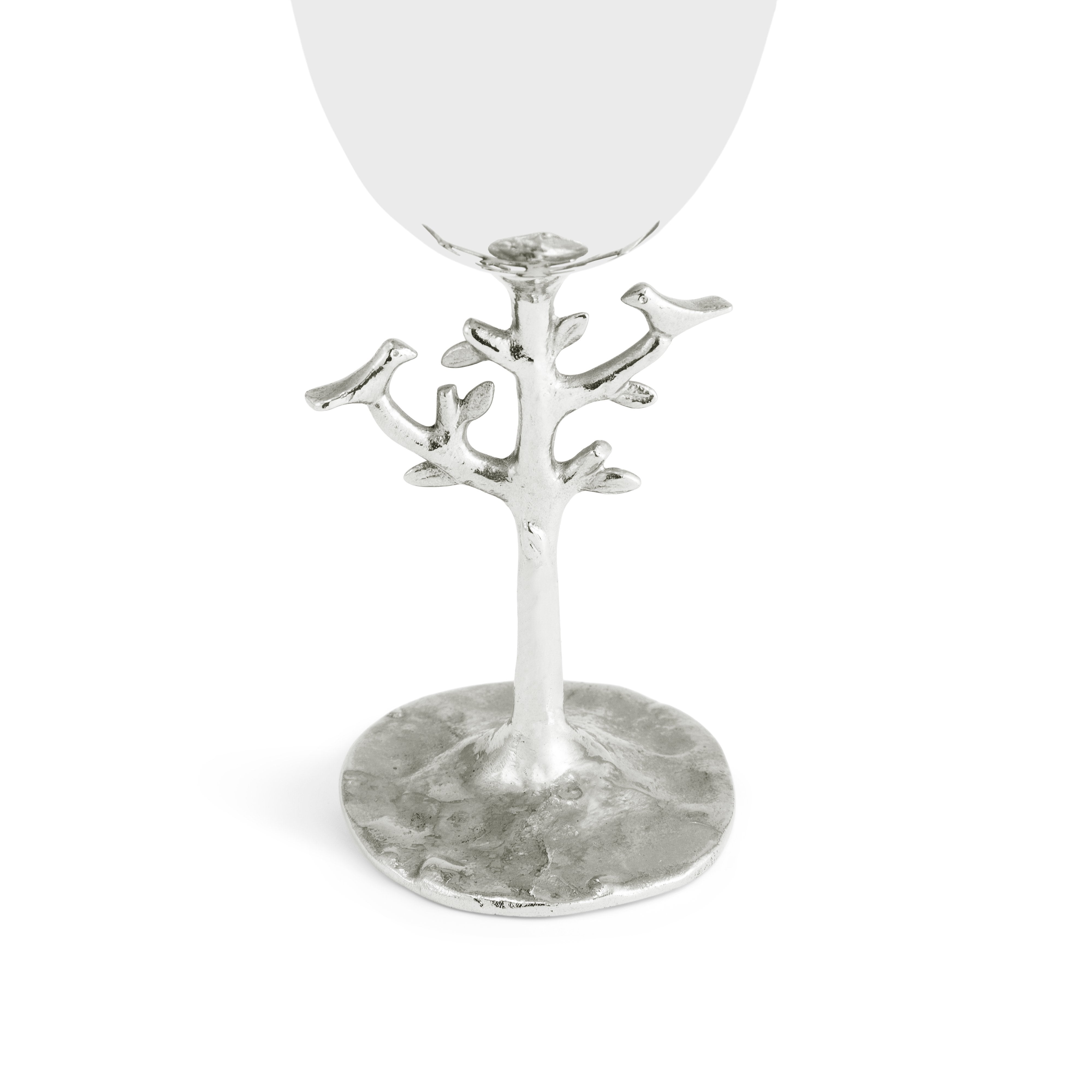 Tree of Life Kiddush Cup - Elegant Silver Jewish Blessing Wine Goblet for Shabbat & Holidays - Perfect for Jewish Ceremonies, Weddings, and Home Decor