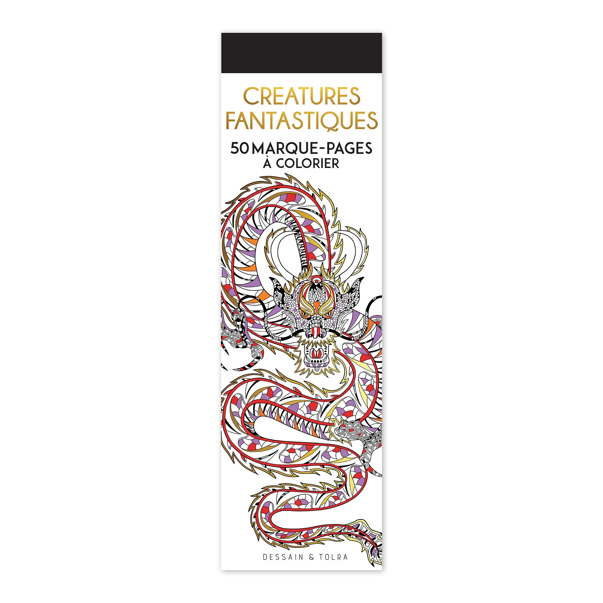 50 Coloring Bookmarks: Magical Creatures - French Edition - Perfect for Kids' Reading & Creative Activities