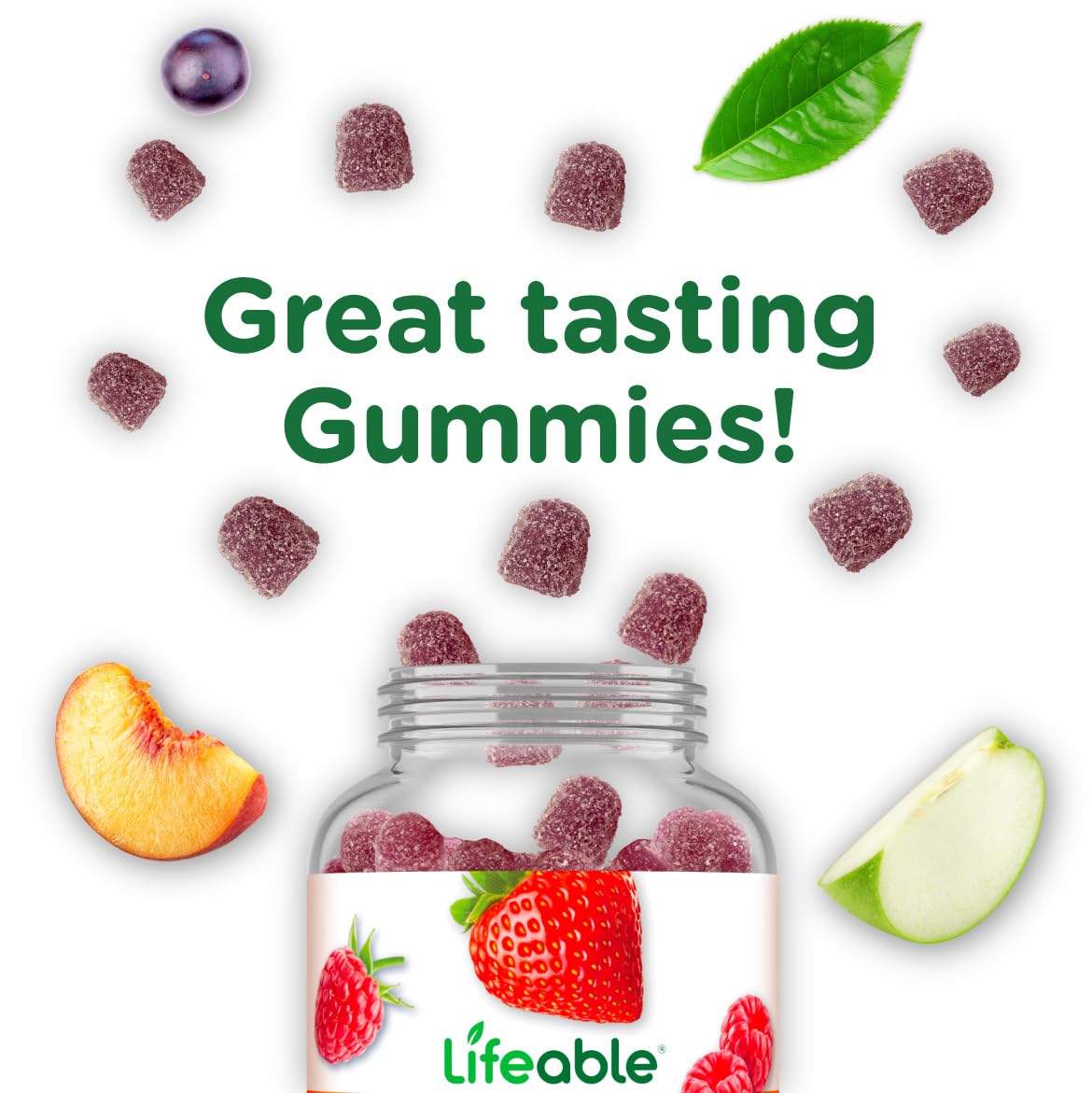 Lifeable Garlic Supplement Gummies for Adults - 90 Count | Cardiovascular Health Support with Garlic Extract | Great Tasting Dietary Supplement | Perfect for Daily Wellness & Immune Boosting