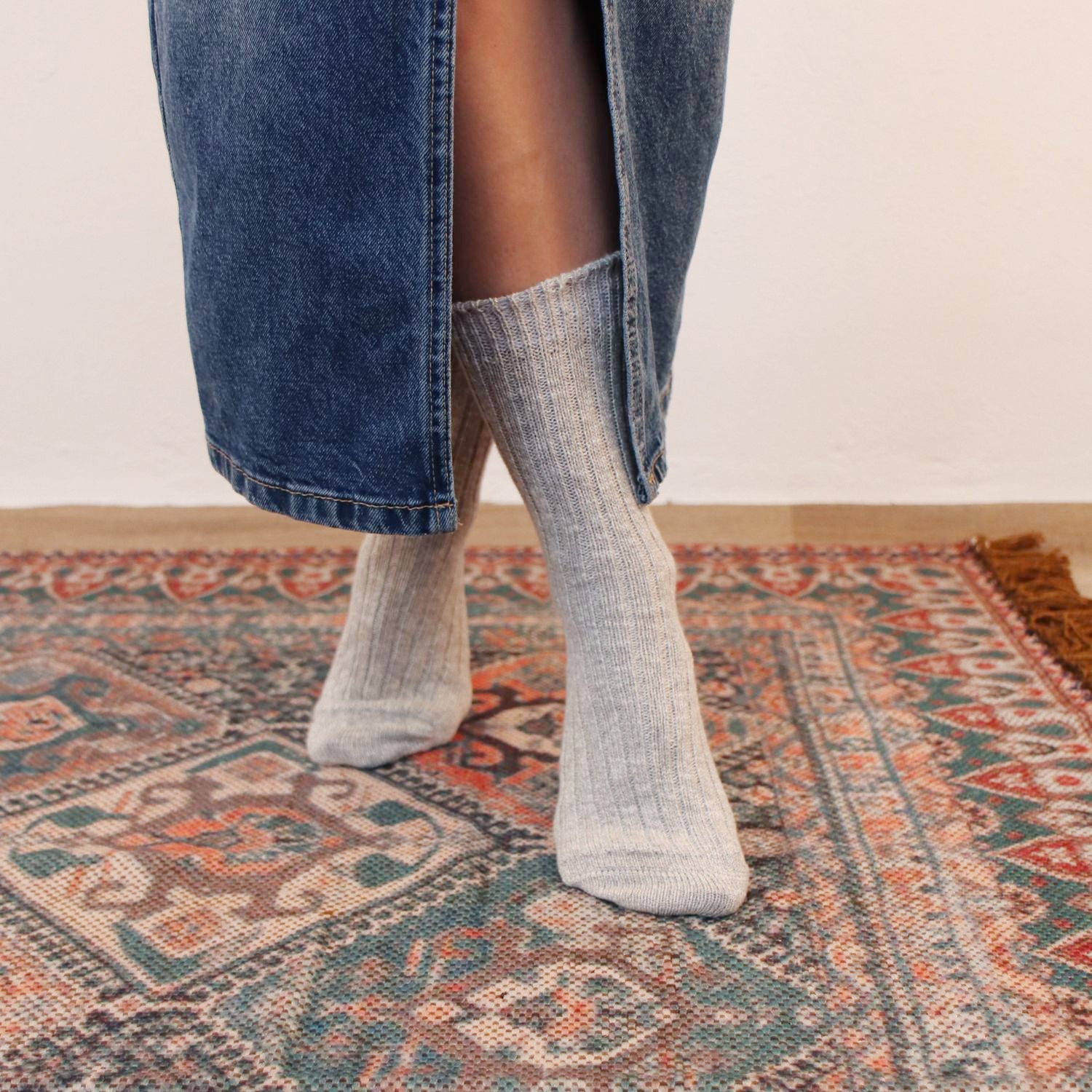 Women's Soft Marl Cotton Socks - Breathable & Comfortable Casual Crew Socks for Everyday Wear, Workouts, and Lounge