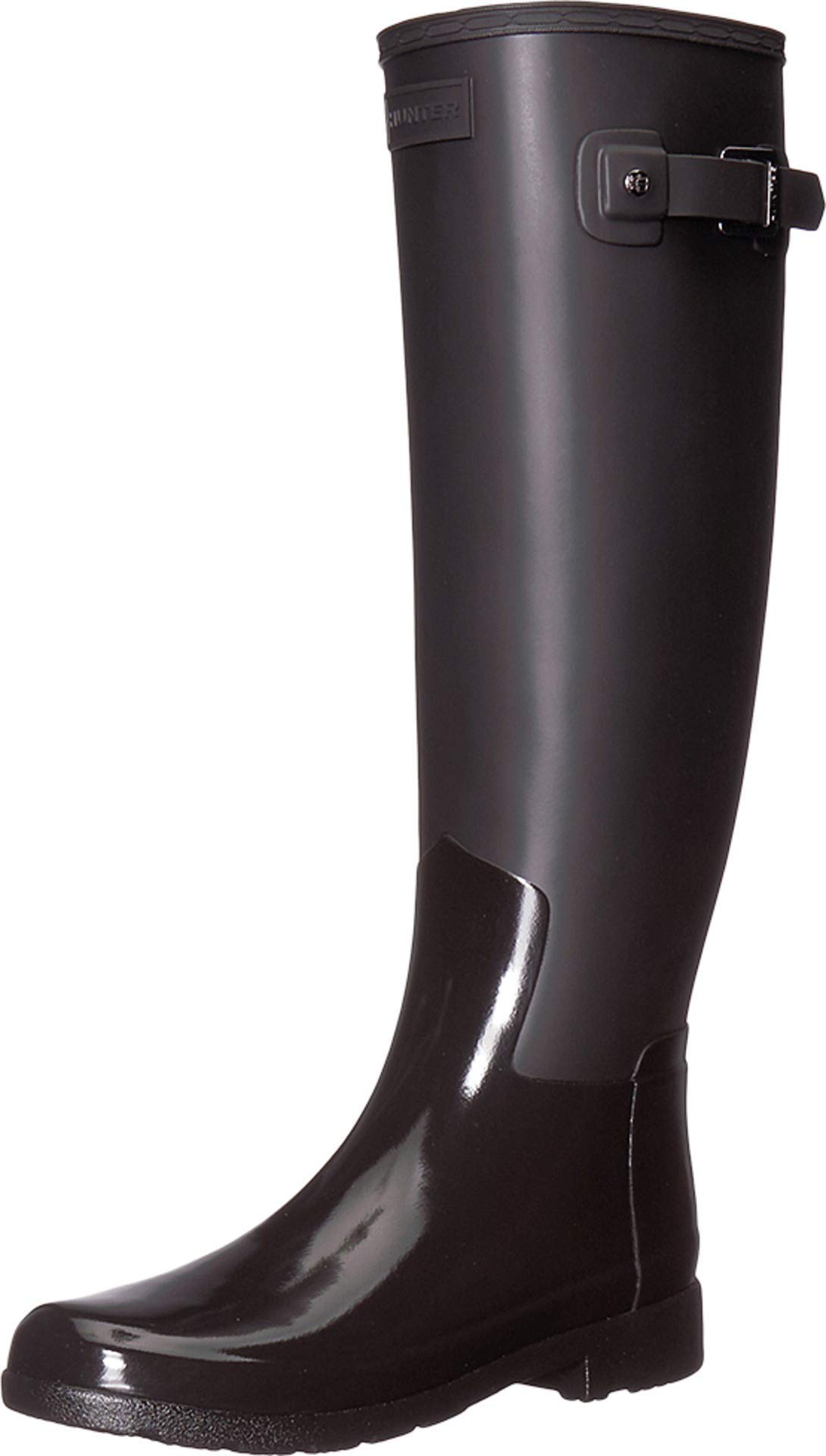 HUNTER Women's Refined Tall Gloss Rain Boots - Waterproof Chelsea Style Boots for Women | Perfect for Rainy Days, Outdoor Adventures & Casual Wear
