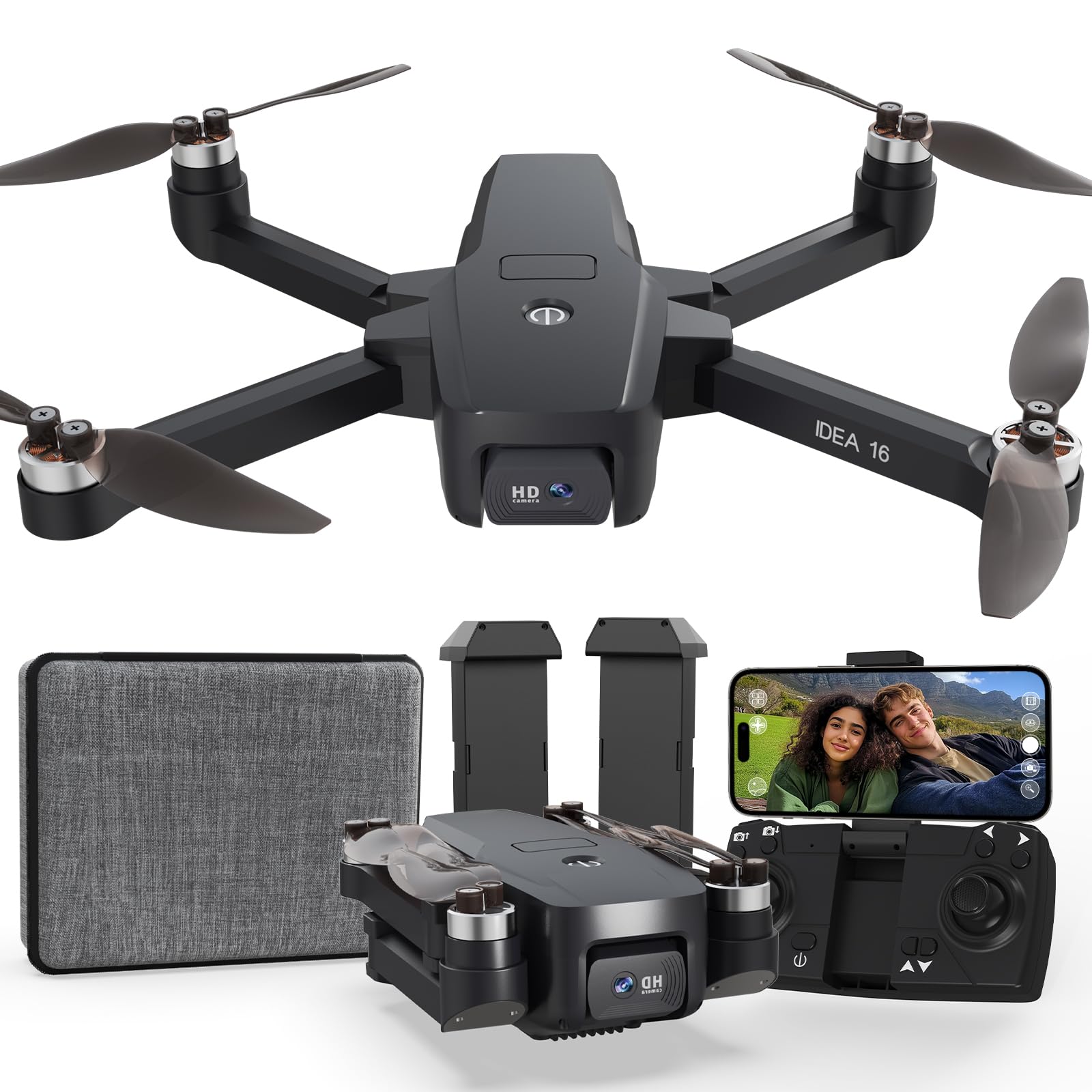 4K Camera Drone with Brushless Motor, Level 4 Wind Resistance, FPV WIFI 5G Transmission, Dual Cameras for Beginners, 30 Min Flight Time RC Quadcopter - Perfect for Aerial Photography, Travel Adventures & Outdoor Exploration