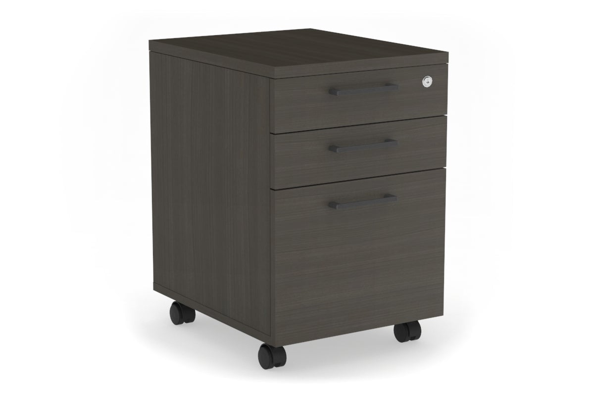 Lockable Mobile Pedestal with File Drawers - Laminate Office Storage Cabinet for Files & Supplies | Perfect for Home Office, Classroom & Workplace Organization