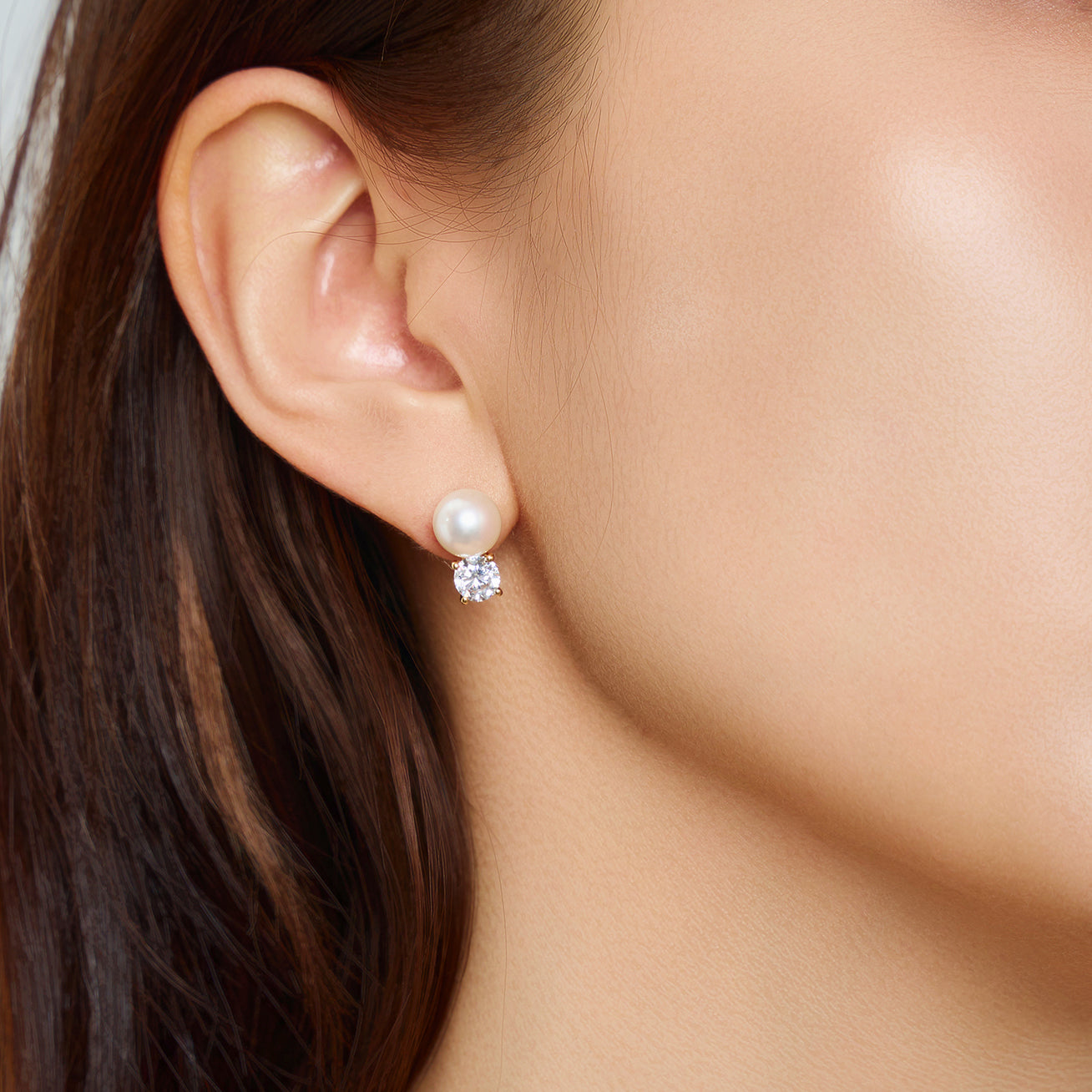 18K Gold Akoya Hanadama Pearl Earrings - AAA Quality Japanese Cultured Pearls for Women | Perfect for Weddings, Anniversaries & Special Occasions