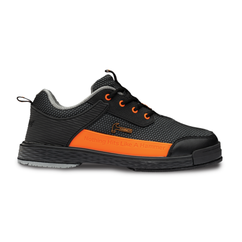 Hammer Diesel Men's Right Hand Bowling Shoes Wide Width Black/Orange - Comfortable & Durable for League Play & Casual Bowling
