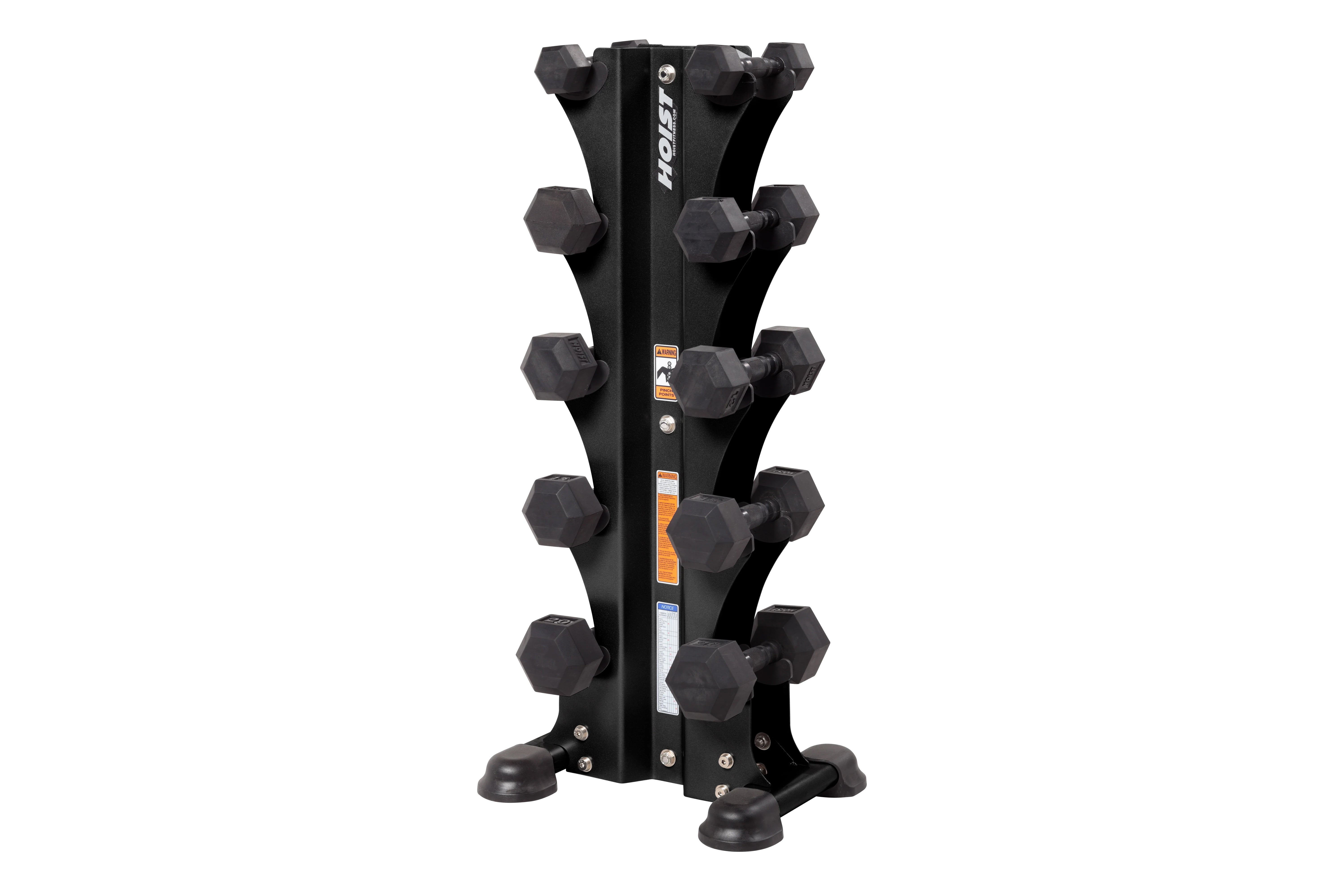 Hoist 5 Pair Vertical Dumbbell Tower Rack (HF 5459) - Heavy Duty Dumbbell Storage for Home Gym & Commercial Fitness Centers - Perfect for Weight Training & Space Saving Organization
