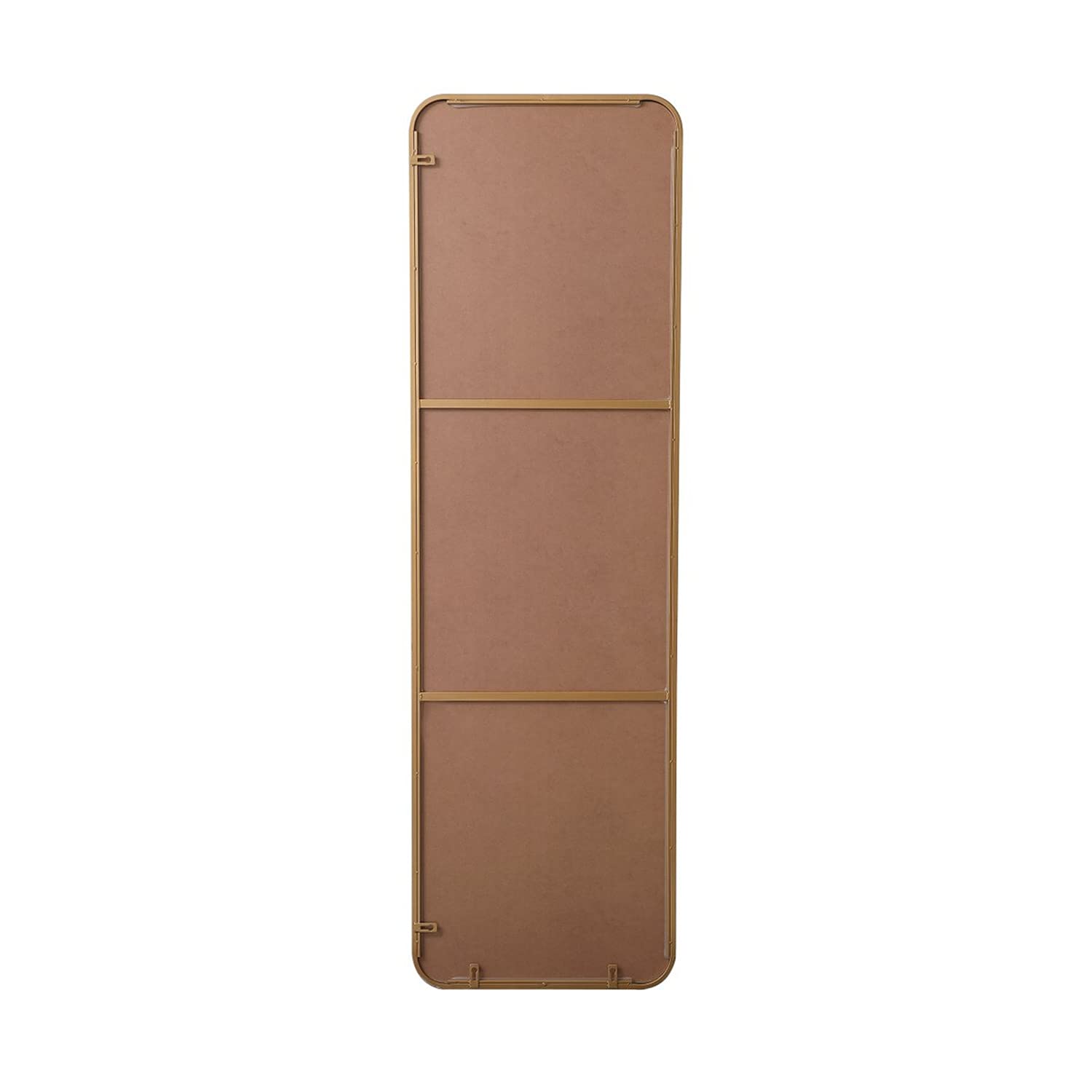 Elegant Brass Rectangular Mirror 18x60 - Home Decor & Bathroom
