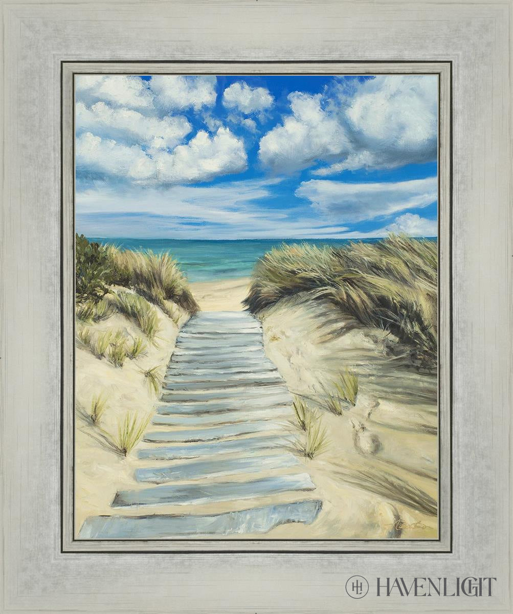 Seaside Decor - Handcrafted Broken Path Mosaic Art Piece for Home & Garden Wall Decor | Perfect for Beach House, Coastal Living Room, or Outdoor Patio