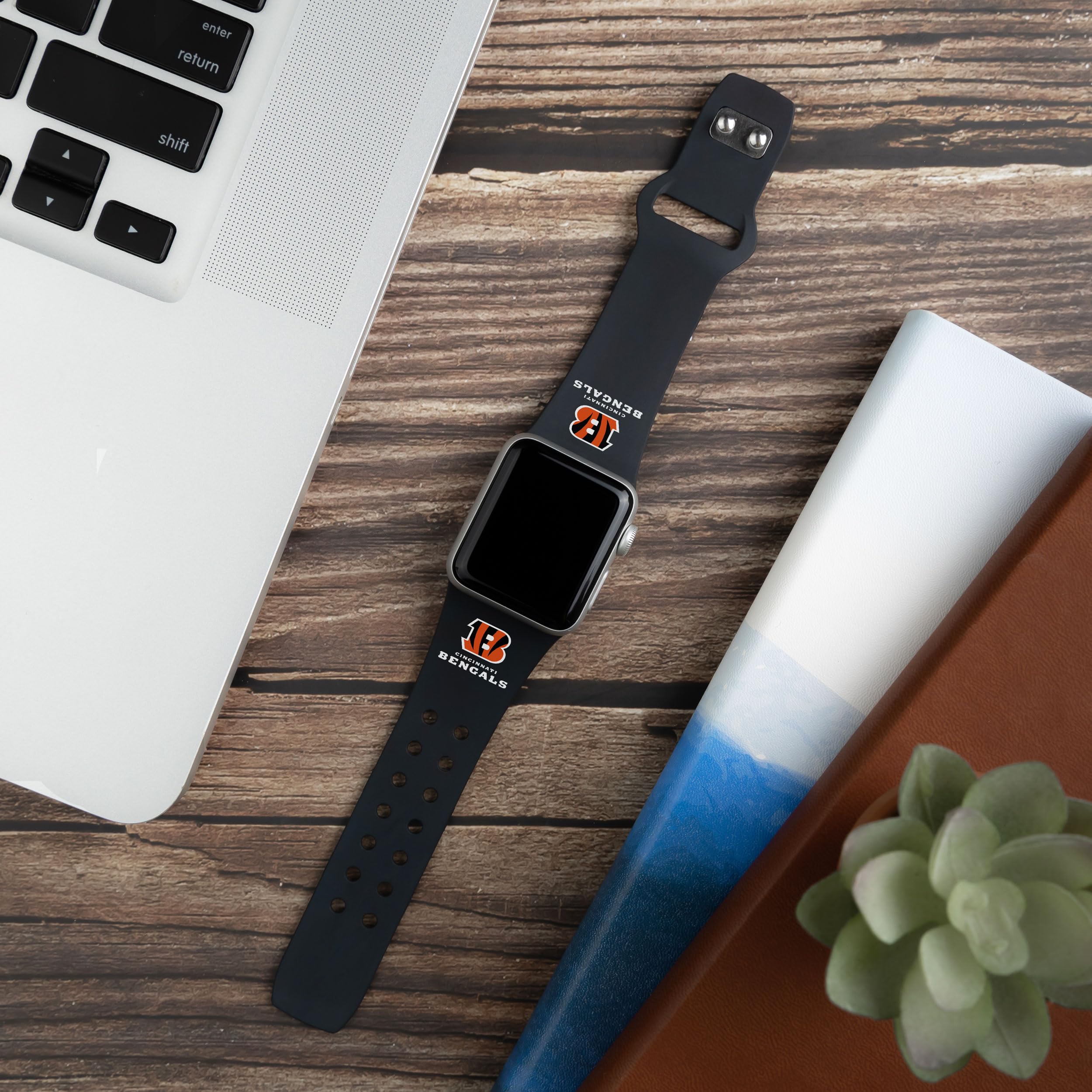 Game Time NFL ELITE Edition Watch Band for Apple Watch - Compatible with All Series (1-9) | Durable Silicone Sports Strap | Perfect for Football Fans, Game Day & Active Lifestyle