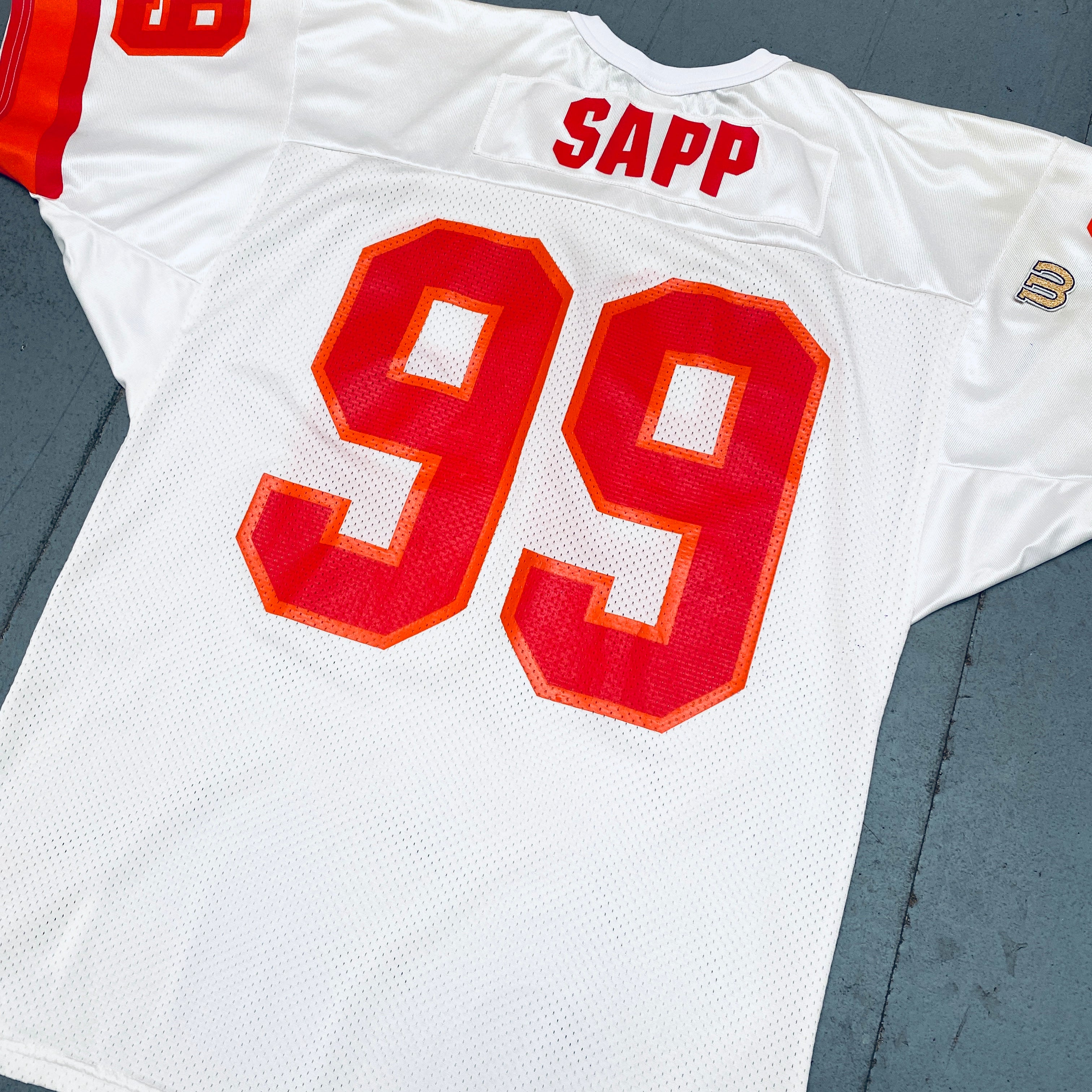 Warren Sapp Tampa Bay Buccaneers 1996/97 Vintage Jersey (Large) - Perfect for NFL Fans, Game Day & Collectors