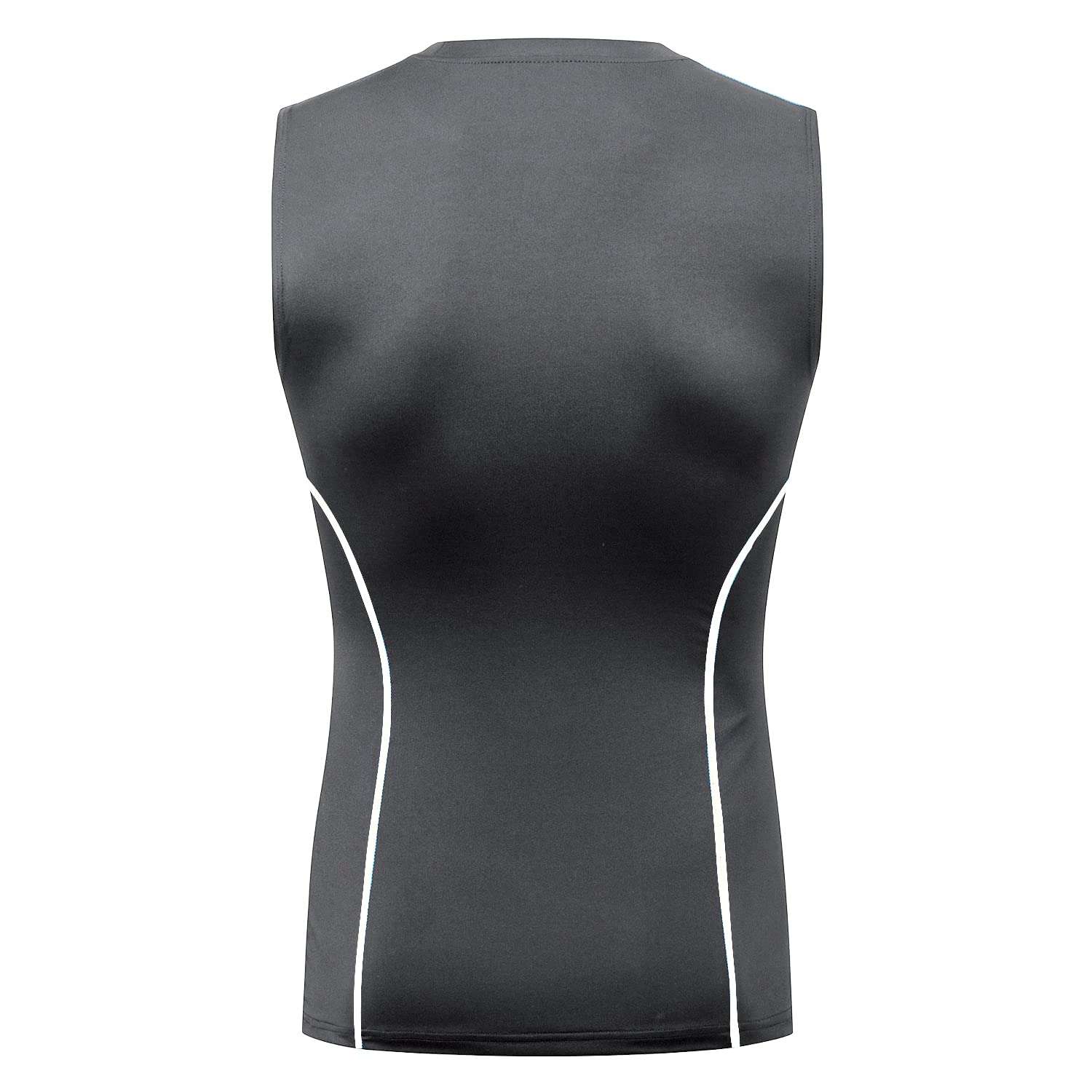 Milin Naco Men's Sleeveless Compression Shirts - UPF 50+ Dry Fit Workout Undershirts & Rash Guard for Gym, Running & Outdoor Activities