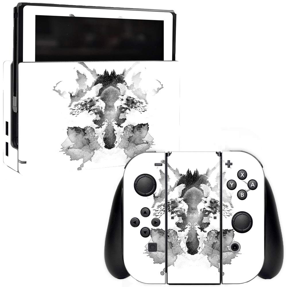 MightySkins Glossy Glitter Skin Cover for Nintendo Switch - Rorschach Design | Protective & Durable High-Gloss Finish | Easy to Apply, Remove & Change Styles | Made in USA | Perfect for Gaming Protection & Personalization