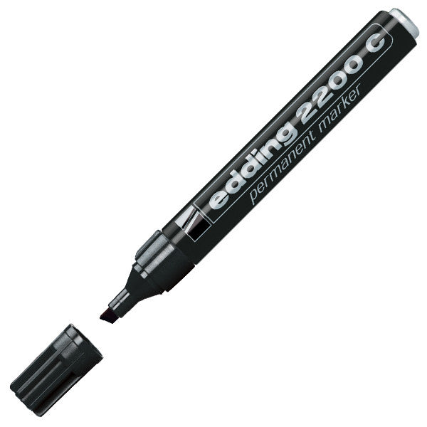 edding 2200C Permanent Marker Pen - Chisel Tip for Bold Writing - Ideal for Labeling, Crafts & Office Use