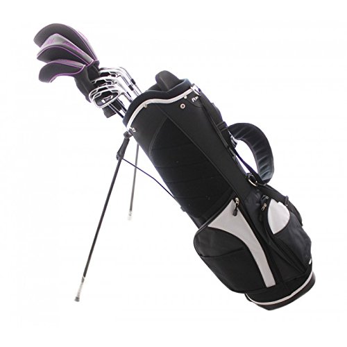 Women's Complete Golf Club Set - Purple Magnum Edition (Right Hand) | 460cc Driver, 3 Wood, 3 Hybrid, 5-9 Irons & Pitching Wedge with Stand Bag | Petite/Regular/Tall Sizes | Perfect for Beginners & Casual Golfers | Ideal for Driving Range & Weekend Golf Games