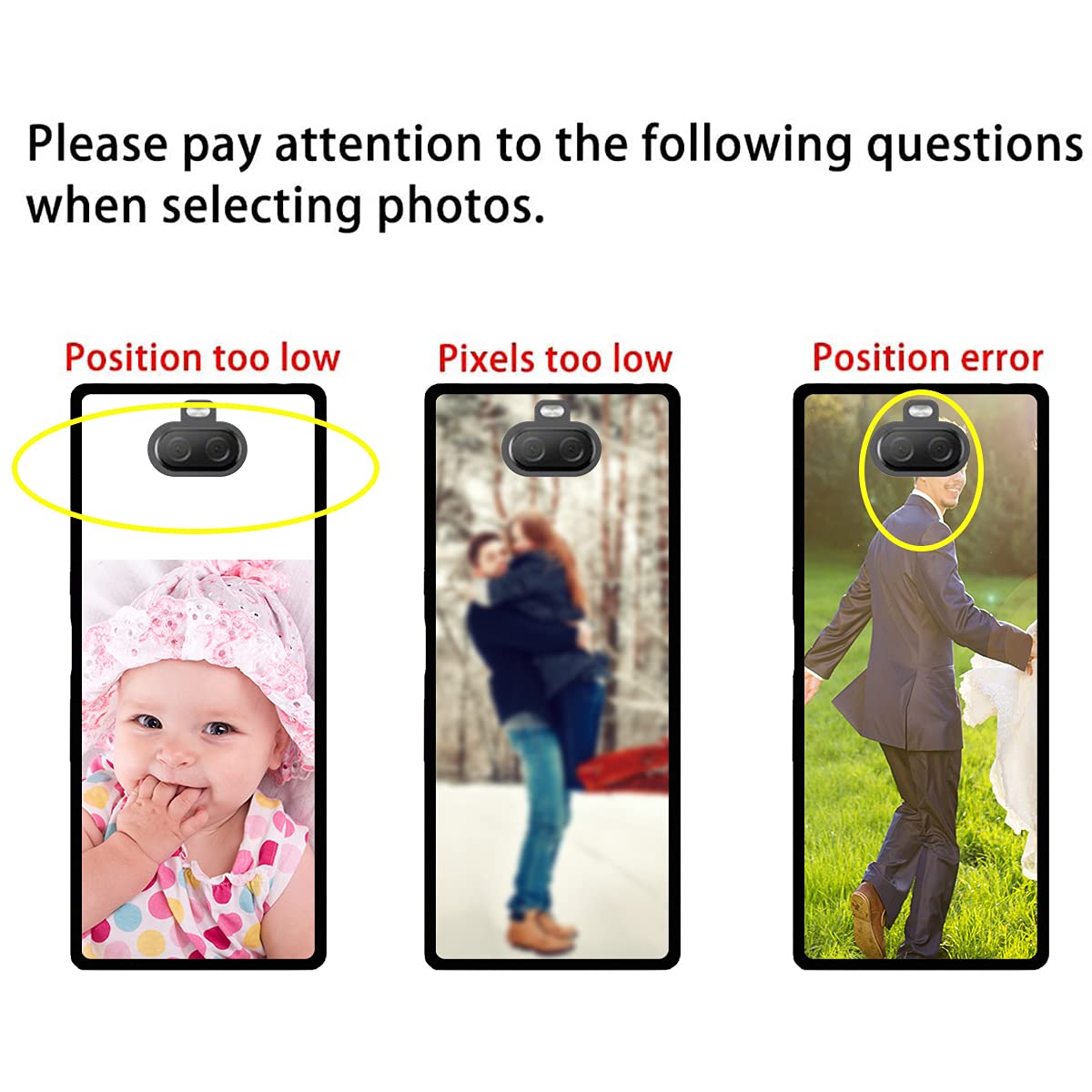 Customized Photo Case for Sony Xperia 1 III - Personalized Picture Phone Cover, Shockproof Silicone Case, Soft Candy Design - Perfect Christmas, Birthday & Thanksgiving Gift - Black Protective Phone Case for Everyday Use, Travel & Special Occasions