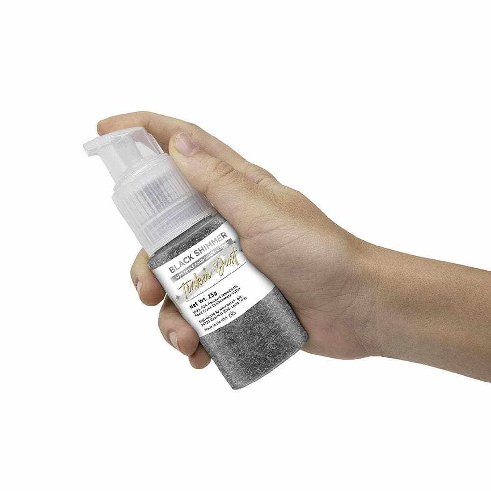 Premium Black Shimmer Tinker Dust® Glitter Spray Pump - 12 Pack Bulk Case for DIY Crafts, Nail Art & Party Decorations | Perfect for Cosplay, Festival Makeup & Creative Projects