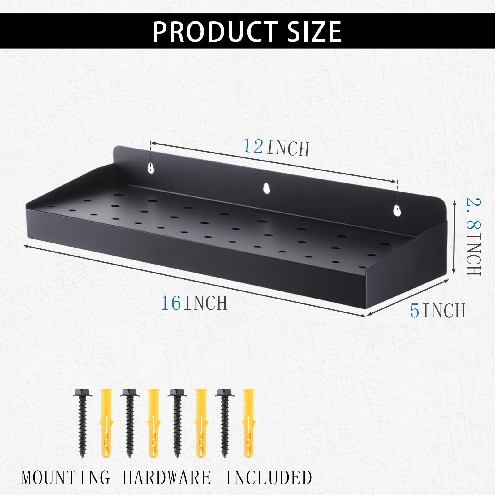 MorningRo Metal Wall Mount Tool Organizer - Screwdriver, Hammer & Plier Storage Rack for Workshop & Home Garage | Durable Tool Holder for DIY Projects & Professional Workspaces