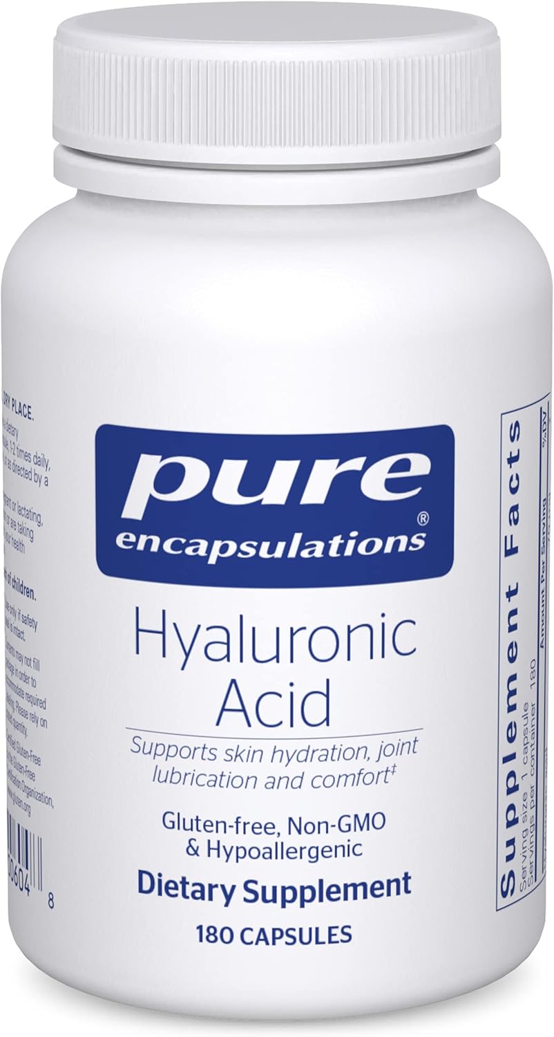 Pure Encapsulations Hyaluronic Acid Supplement for Joint & Skin Health - Supports Hydration, Collagen Production & Mobility - Ideal for Active Lifestyles & Anti-Aging Skincare Routines