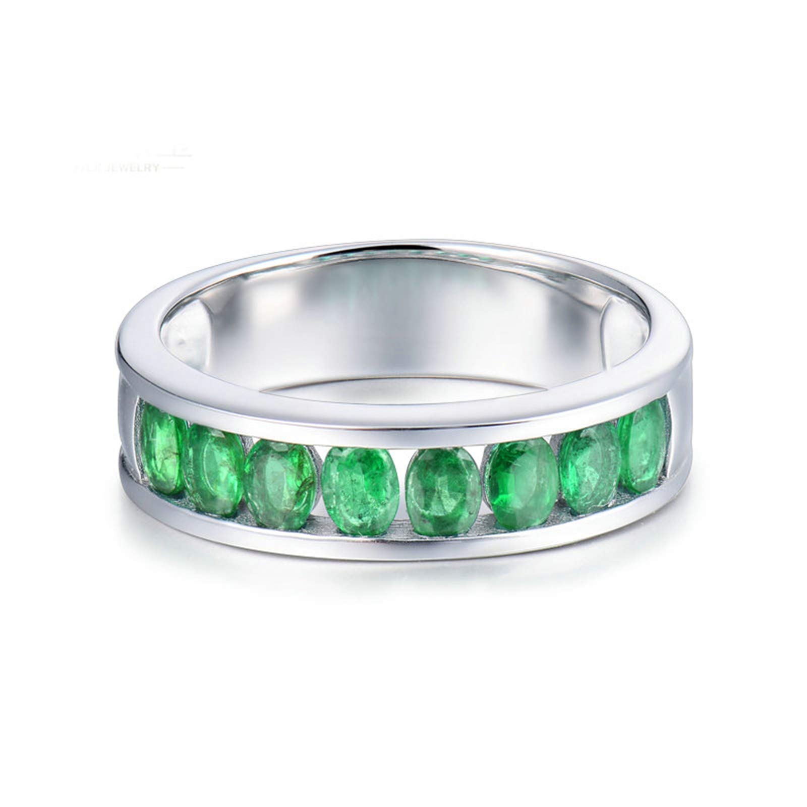 18K Gold Emerald Ring for Women - 1.08ct Anniversary & Birthday Gift, Valentine's Day Jewelry | Perfect for Weddings, Engagements & Special Occasions