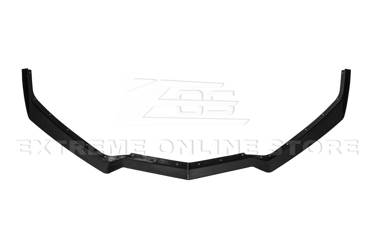 2020-2023 Chevrolet Corvette C8 Stingray & Z51 Front Bumper Lip Splitter - GM 5VM Style ABS Plastic Spoiler (Primer Black) | Perfect for Street Racing & Car Shows