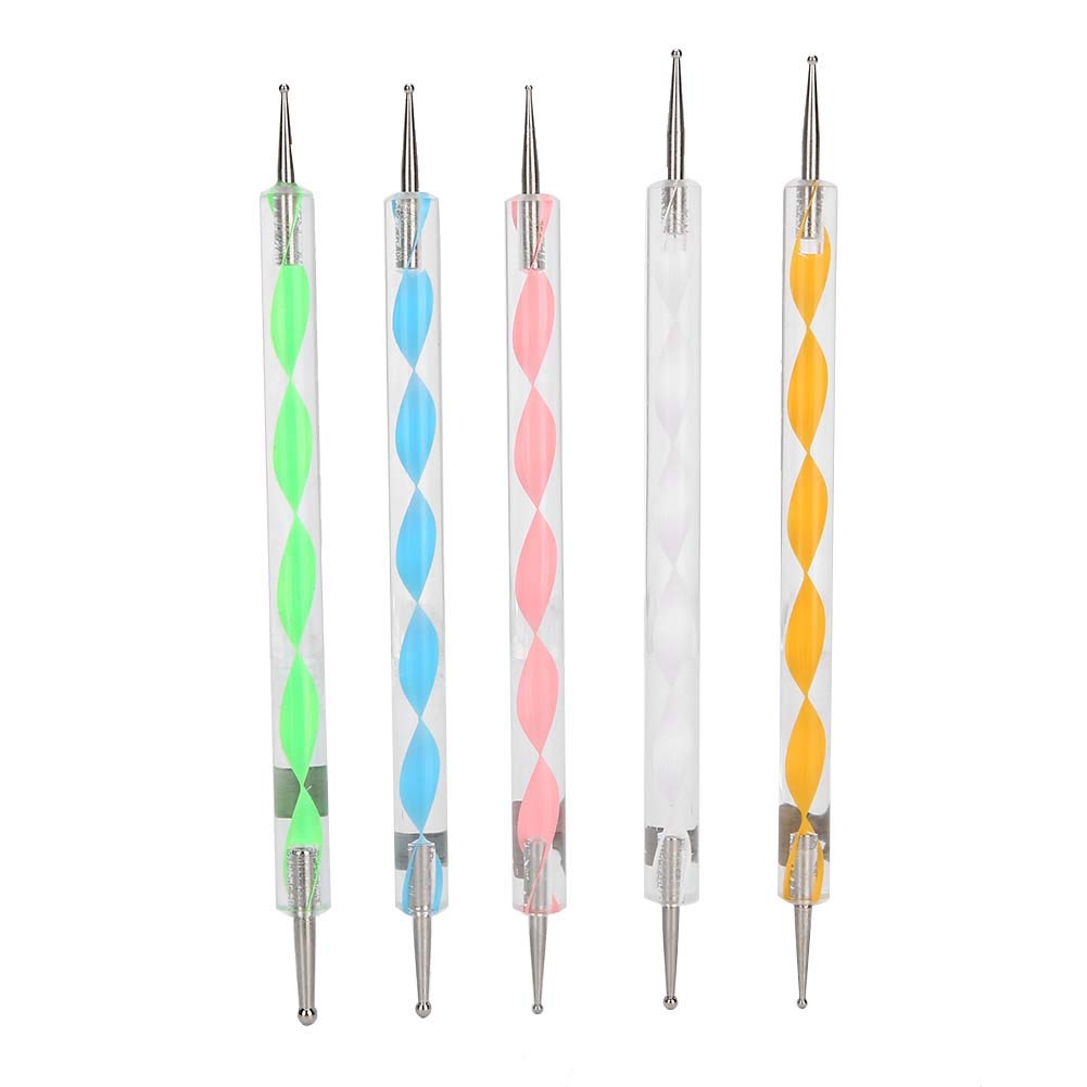 20PCS Professional Nail Art Tools Set - Rhinestone Pickup, Mandala Dotting Pens, Double-Sided Ball Stylus, Acrylic Rods & Nail Brushes for DIY Manicure, Salon & Home Nail Art Design