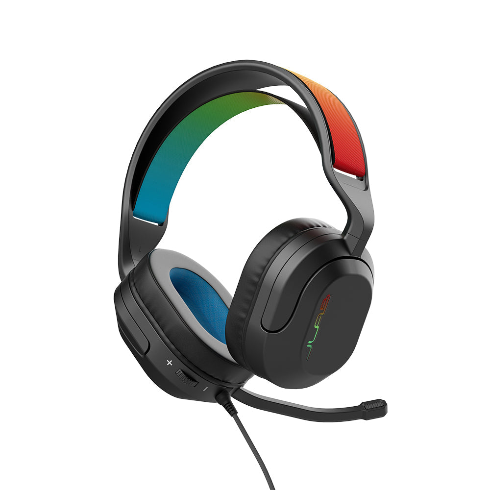 Nightfall Wired Gaming Headset with Noise Cancellation - Black | PC, PS4, PS5, Xbox Compatible for Immersive Gaming Experience