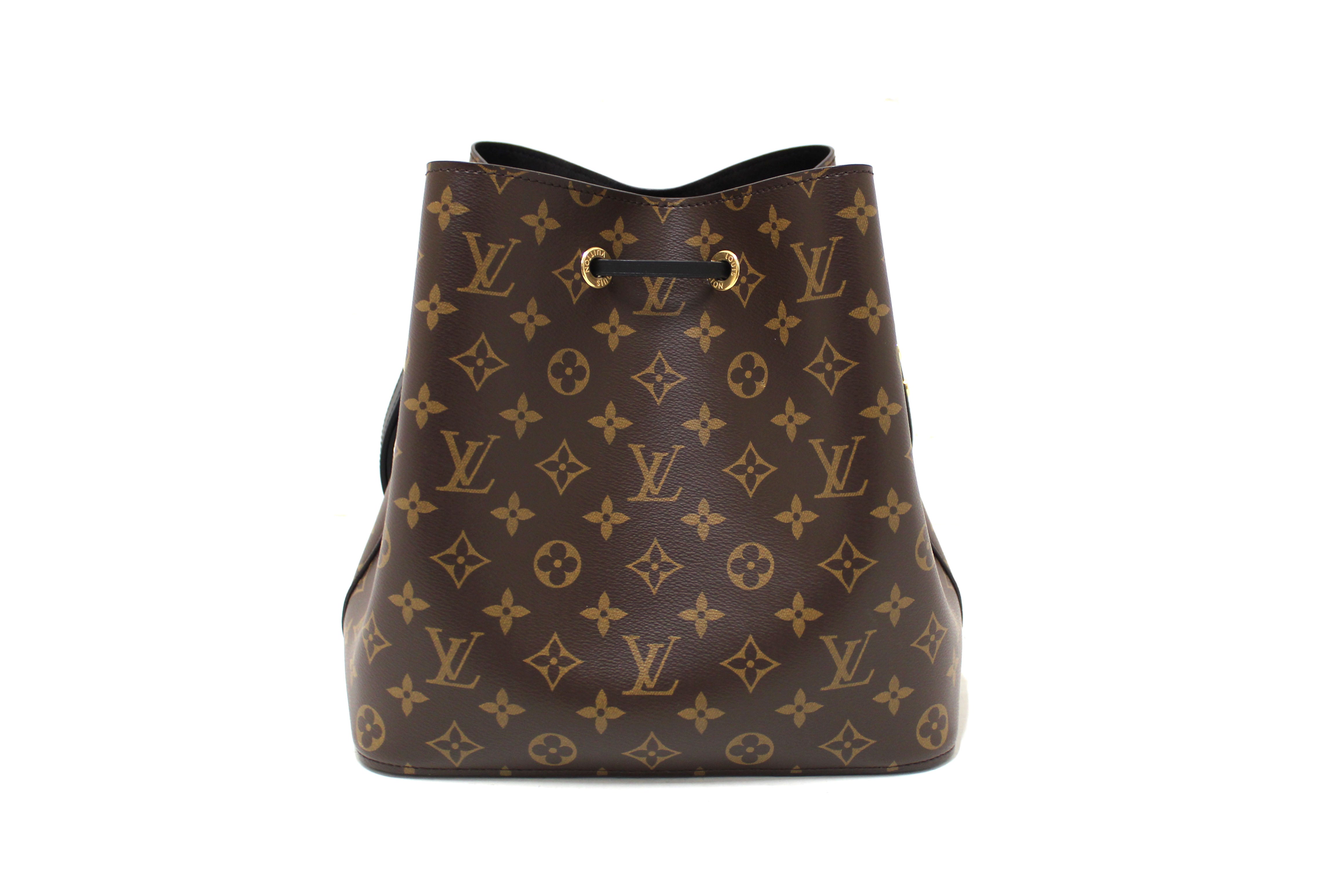 Authentic Louis Vuitton Classic Monogram Black NeoNoe Shoulder Bag for Women - Luxury Designer Handbag for Work, Travel & Everyday Use