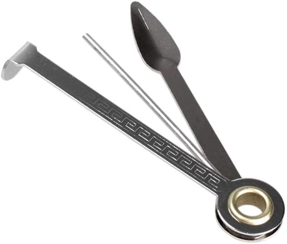 3 in 1 Stainless Steel Smoking Pipe Cleaning Kit - M6C3 Pipe Reamer, Tamper & Cleaner Tool Set for Tobacco & Herbal Pipes | Perfect for Daily Maintenance & Deep Cleaning