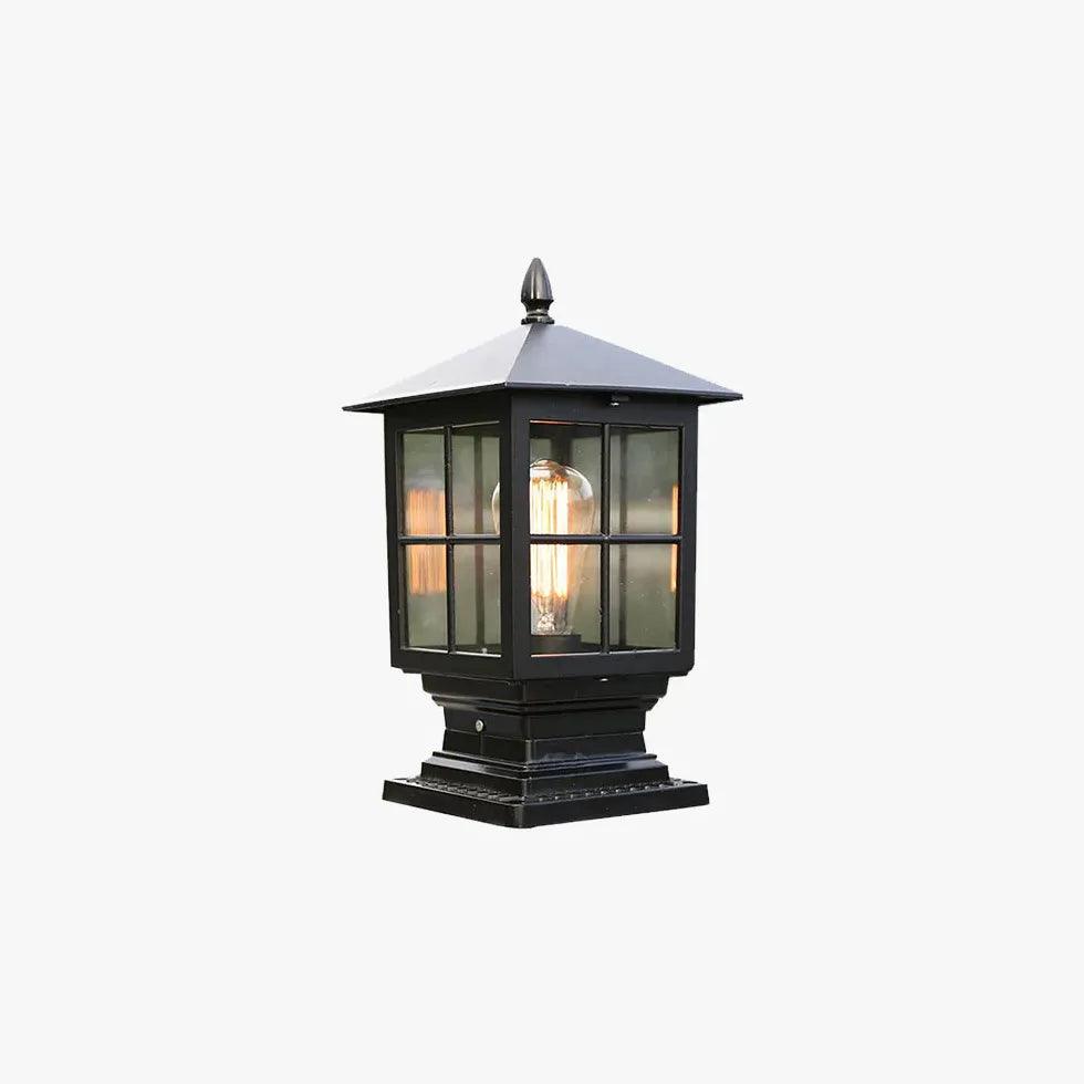 Short Post Lights Glass Outdoor - Durable Waterproof Solar Garden Lights for Pathway, Patio, and Yard Decoration | Perfect for Landscape Lighting and Nighttime Safety