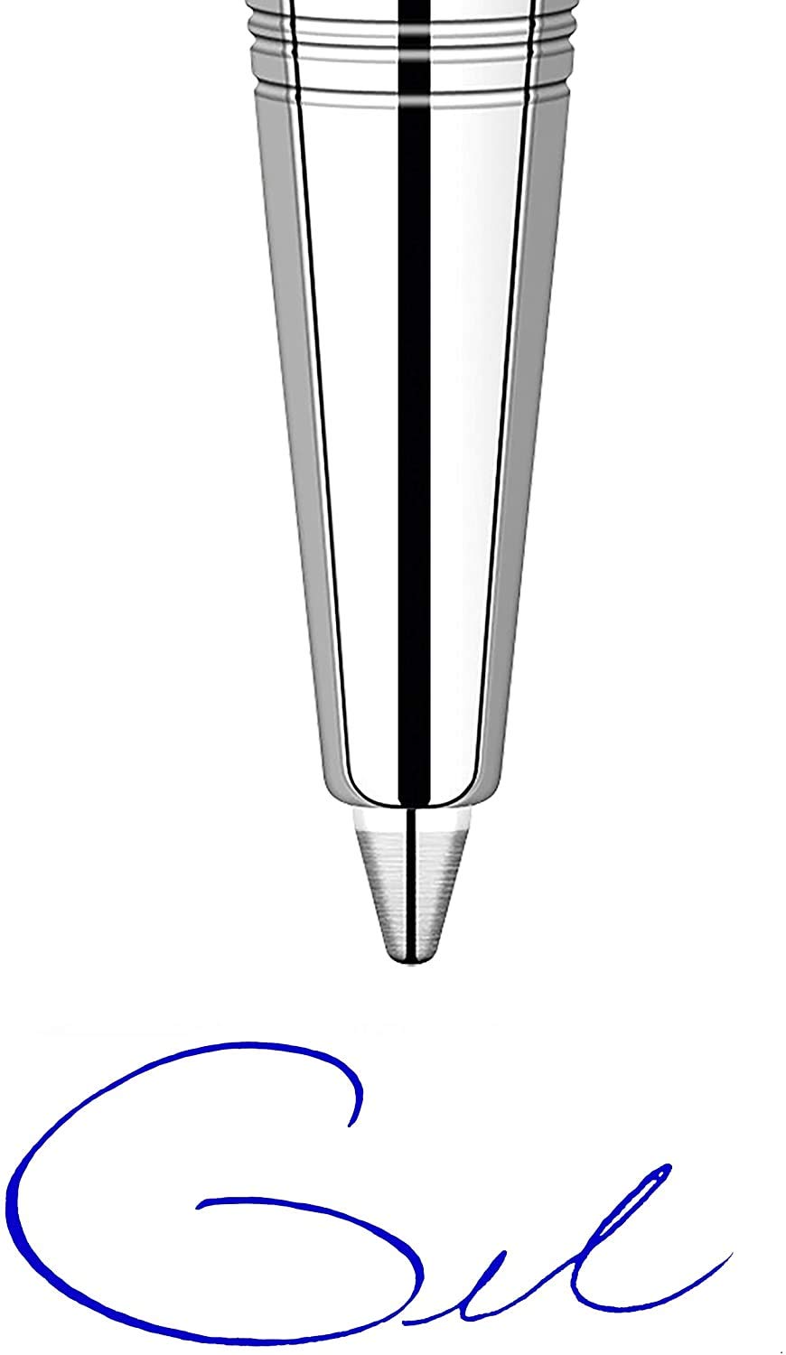 Parker Quink Blue Ballpoint Pen Refills - Medium Point, 4-Pack (30526PP-2PK) | Smooth Writing Ink for Office, School & Everyday Use