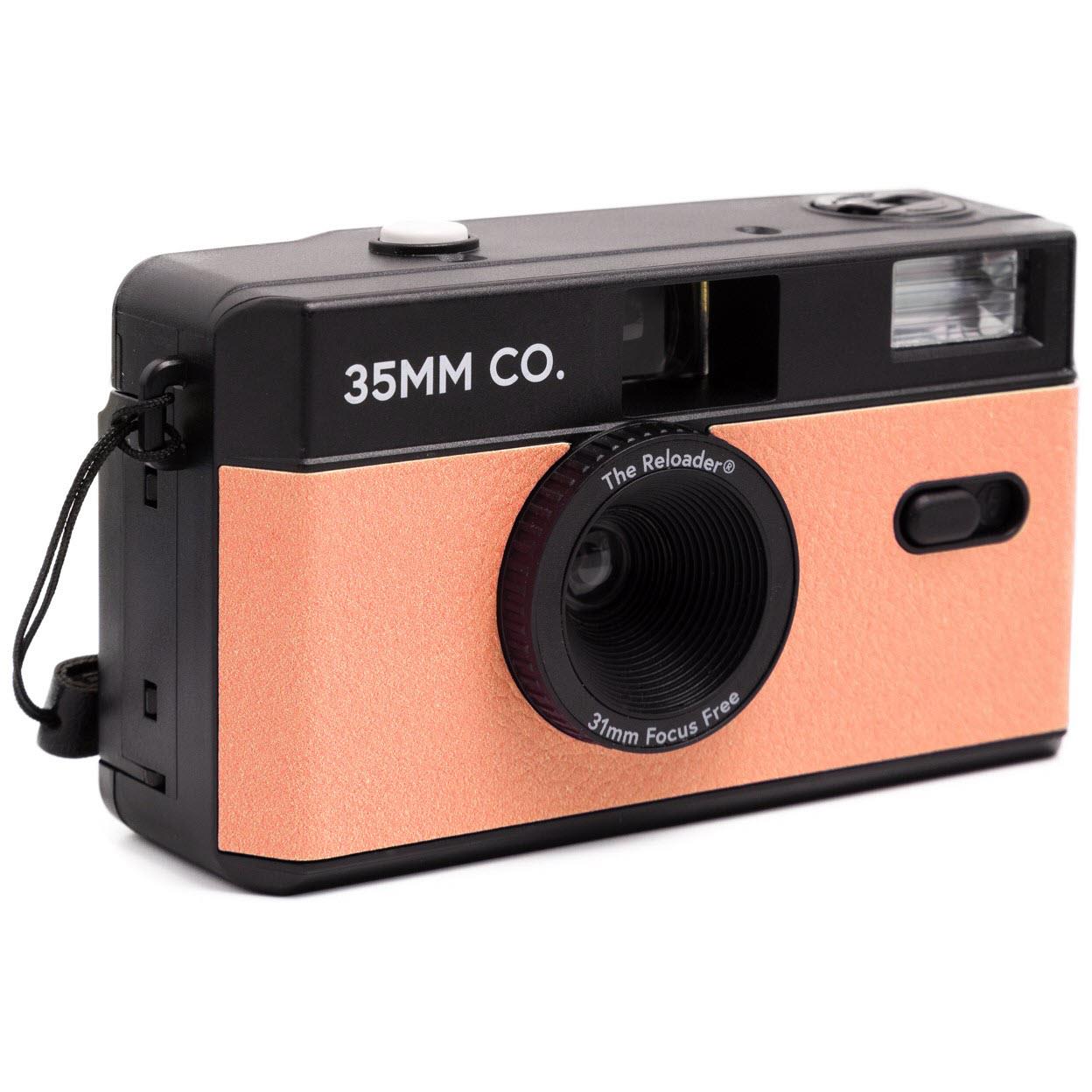 35MM CO Reloader Reusable Film Camera (Peach) - Vintage Style Camera for Travel, Parties & Creative Photography