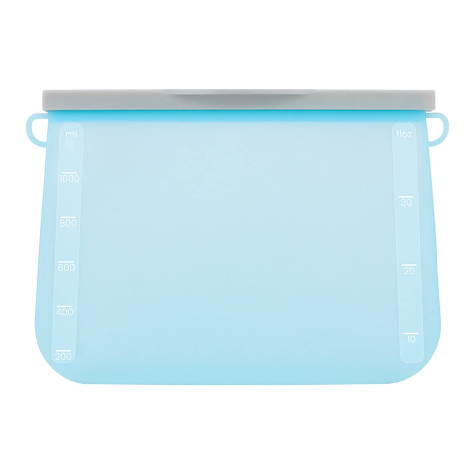 Ayyufe Leak-Proof Silicone Food Storage Bags - Reusable Freezer Gallon Bags for Vegetables, Fruits & Meal Prep - Airtight Easy Seal Kitchen Storage Containers (Blue) - Perfect for Home, Office & Travel Use