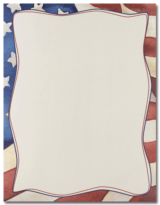 Patriotic American Flag Stationery Set - Patriotic Notebooks, Pens & Stickers for US History Lovers - Perfect for 4th of July, Memorial Day & School Projects