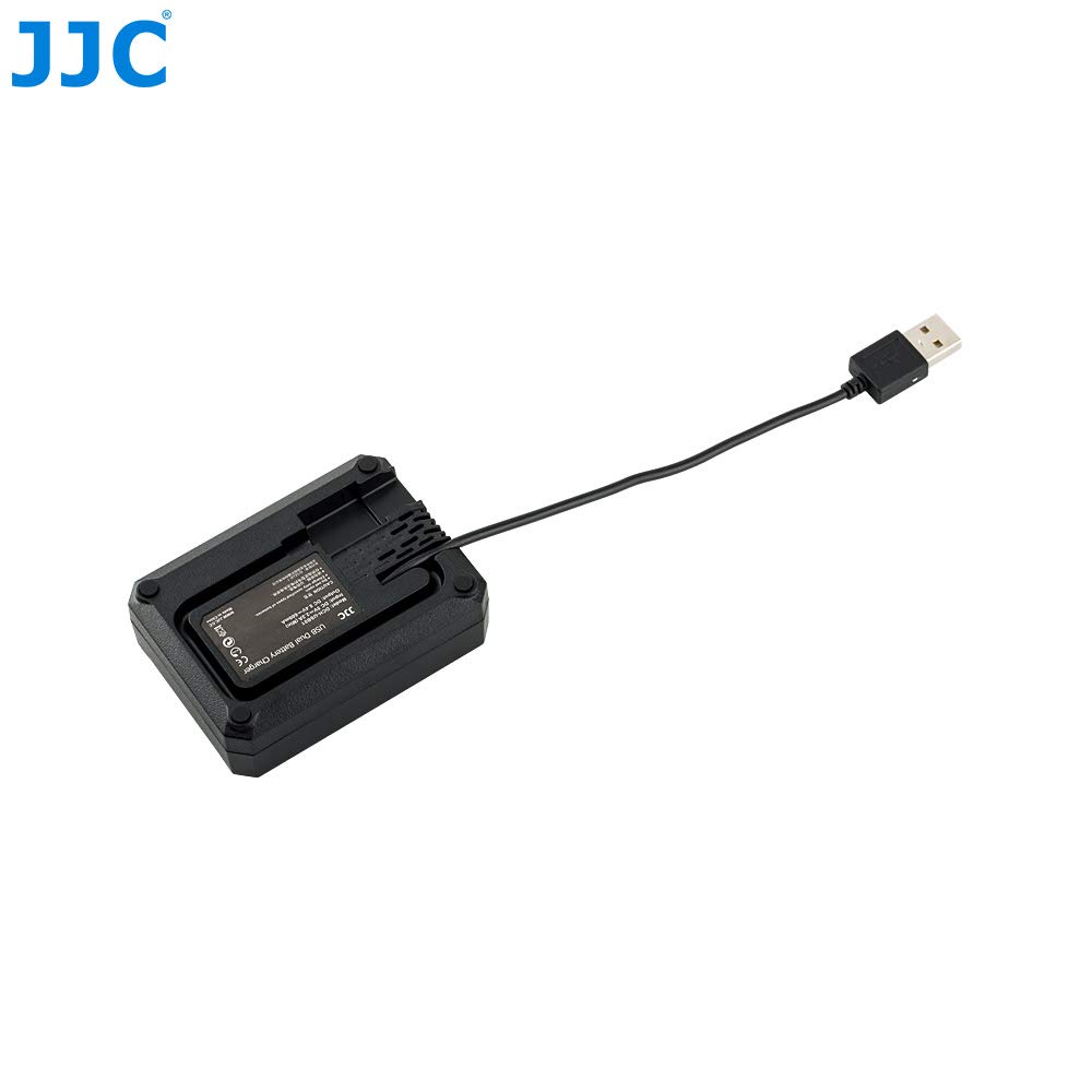 JJC USB Dual Battery Travel Charger for Canon LP-E8 LPE8 - Compatible with Canon EOS Rebel T5i T4i T3i T2i 700D 650D 600D 550D - Replacement for Canon LC-E8C Charger - Perfect for Travel, Photography & On-the-Go Charging