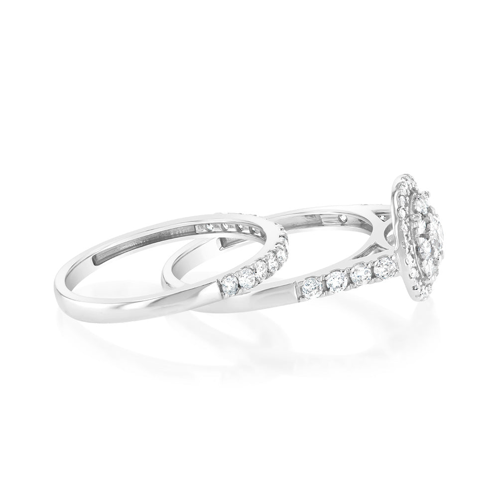 1 Carat Diamond Engagement Ring in 9K White Gold for Women - Perfect for Proposals, Anniversaries & Special Occasions